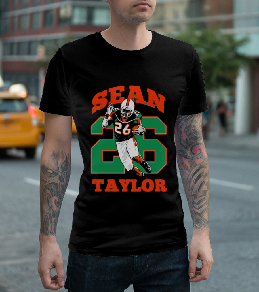 Sean Taylor 26 Miami Hurricanes Football Legend T-Shirt