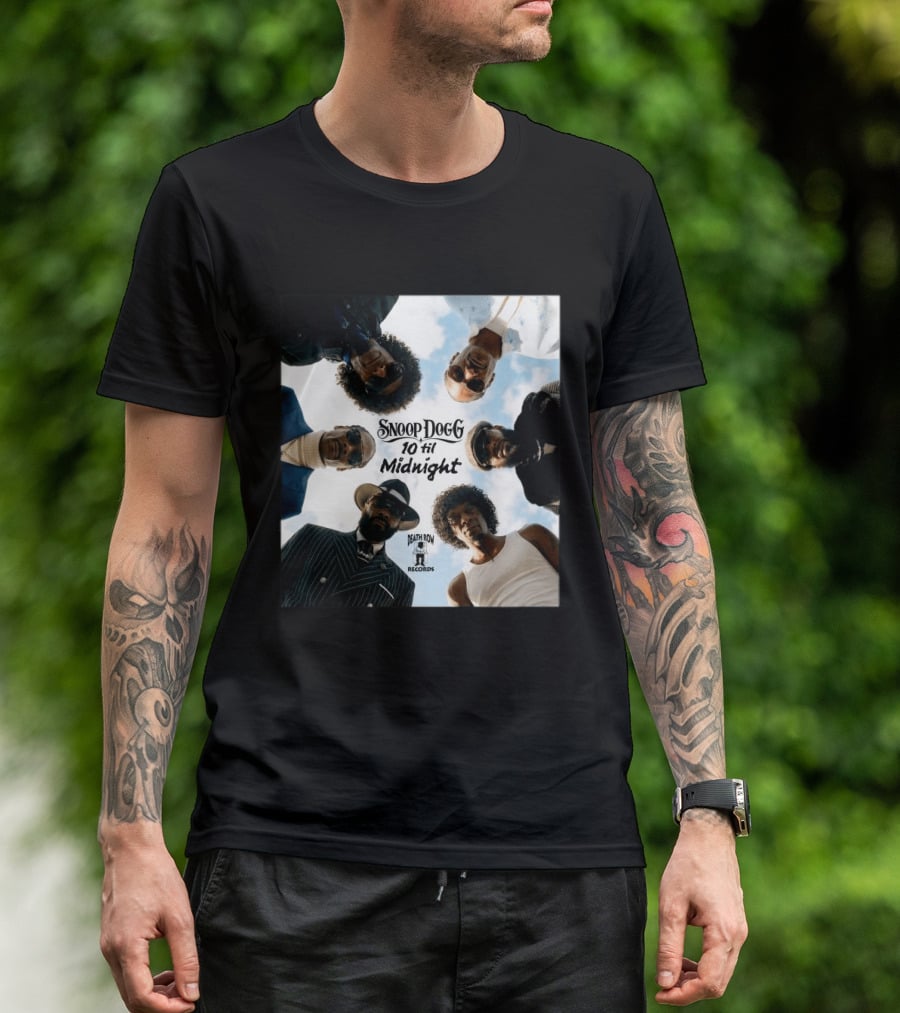 Snoop Dogg 10 Til Midnight Death Row Records Album Cover T-Shirt