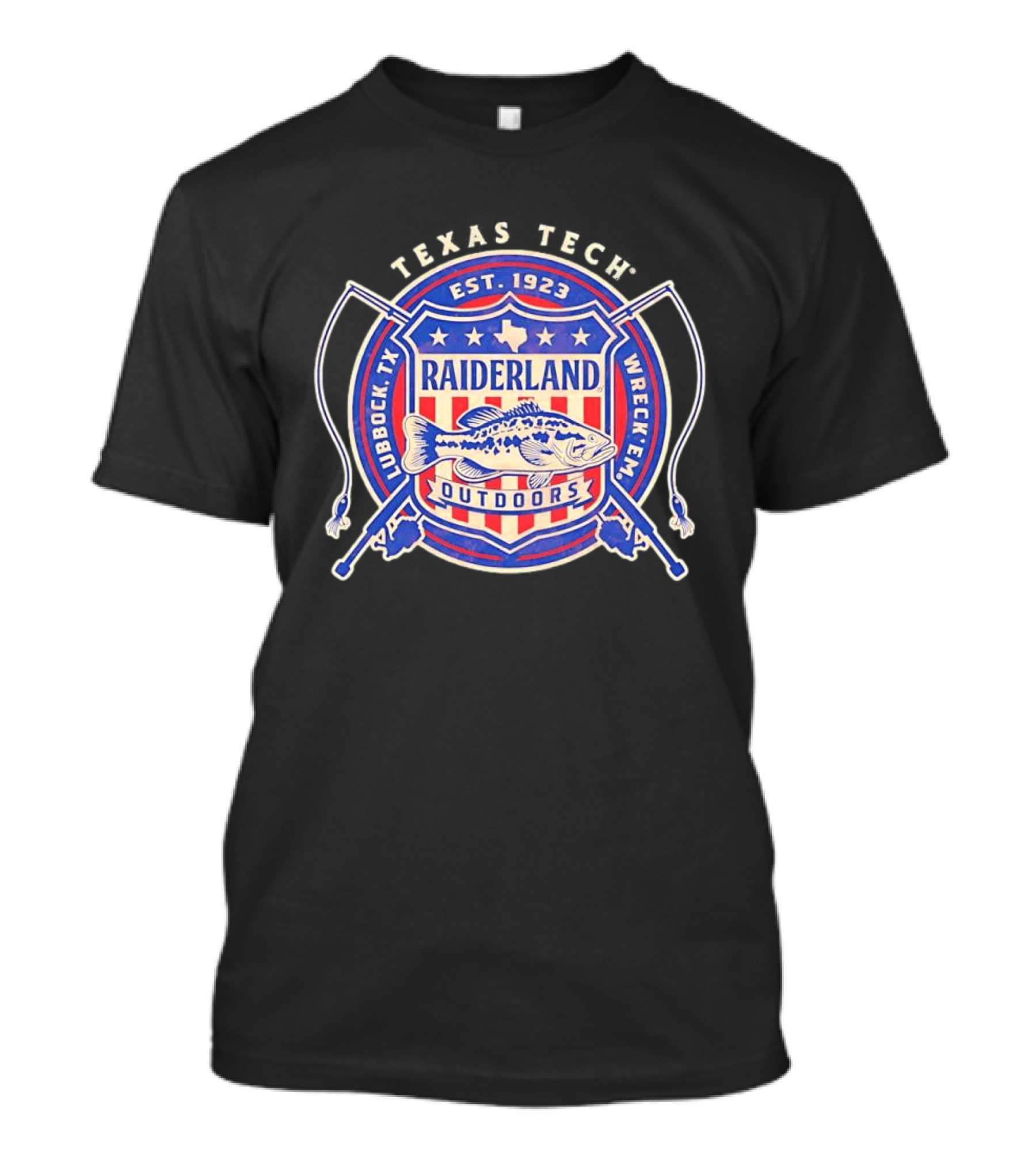Texas Tech Raiderland Outdoors Est. 1923 Wreck Em Lubbock TX T-Shirt
