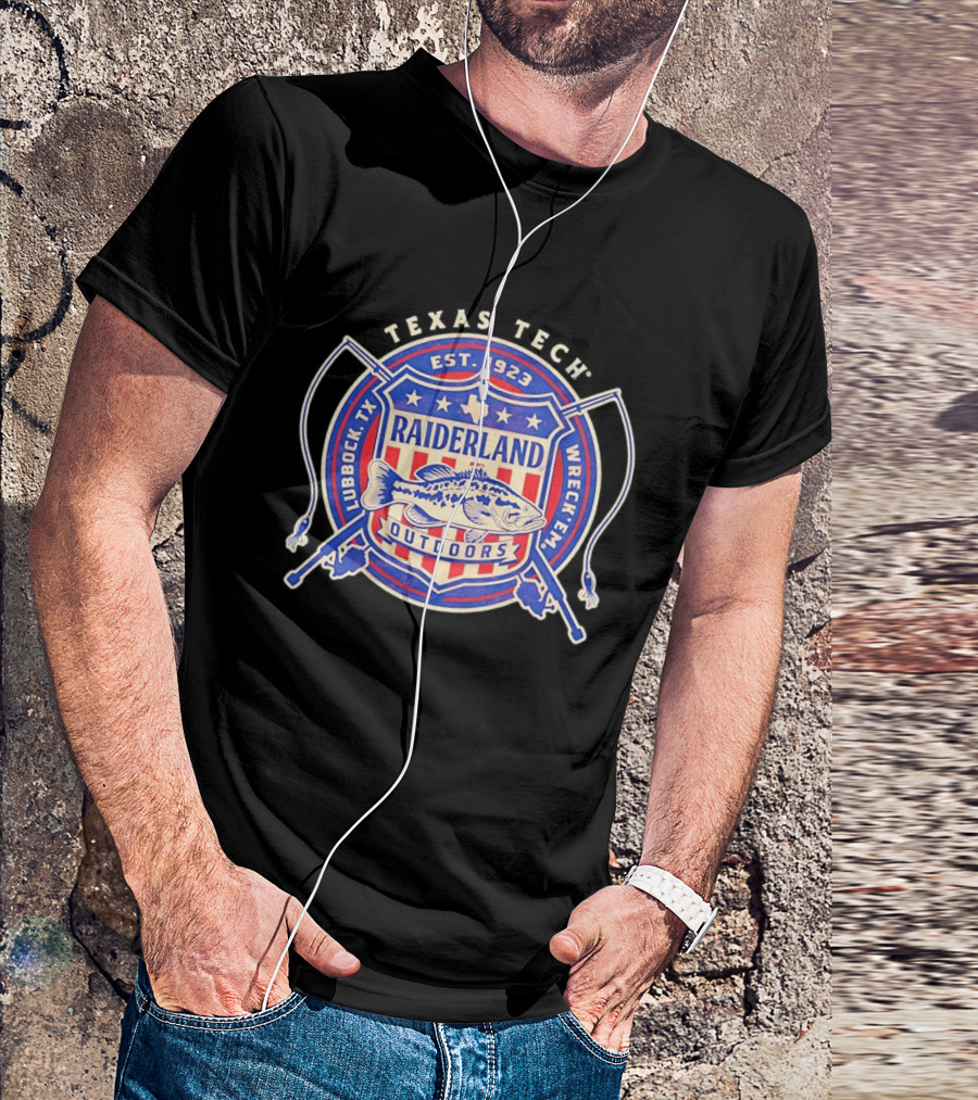 Texas Tech Raiderland Outdoors Est. 1923 Wreck Em Lubbock TX T-Shirt