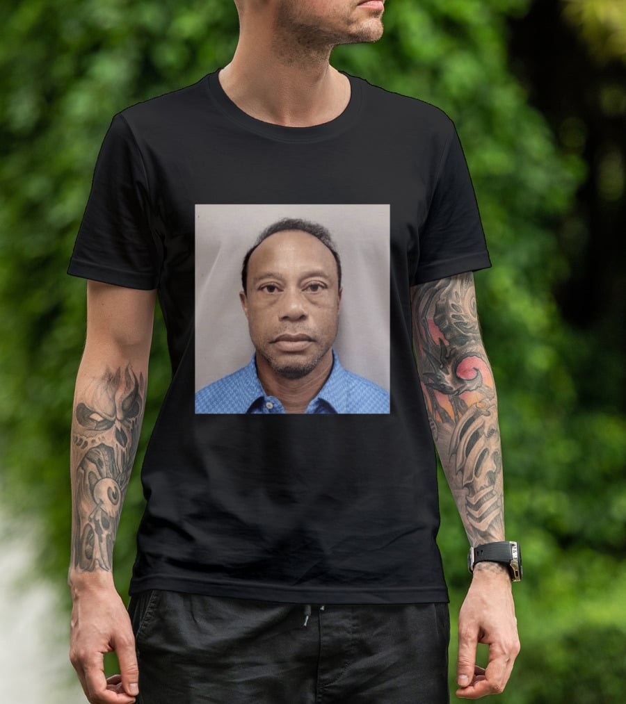 Tiger Woods Shot Released DUI Arrest Photo T-Shirt