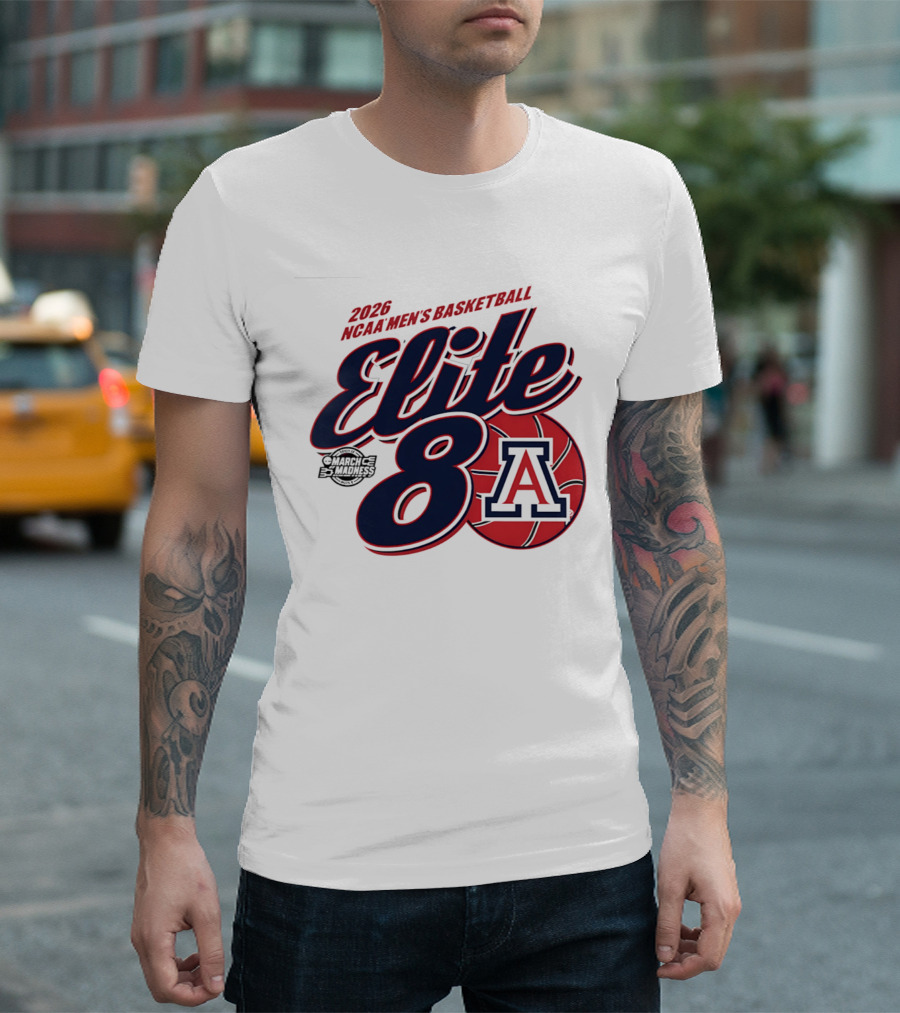 2026 Arizona Wildcats NCAA Men's Basketball Elite 8 March Madness T-Shirt