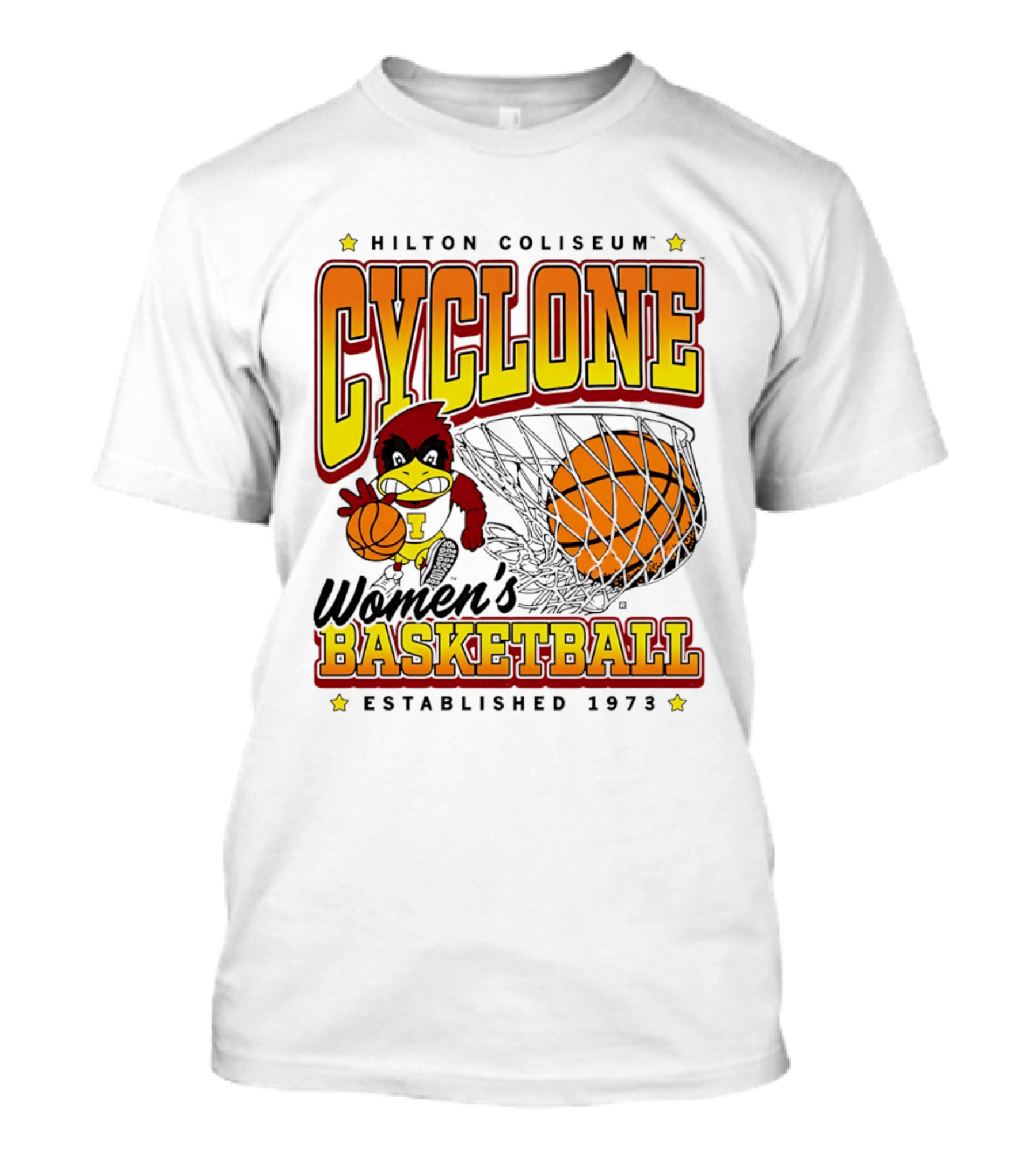 Hilton Coliseum Cyclone Women's Basketball Established 1973 T-Shirt