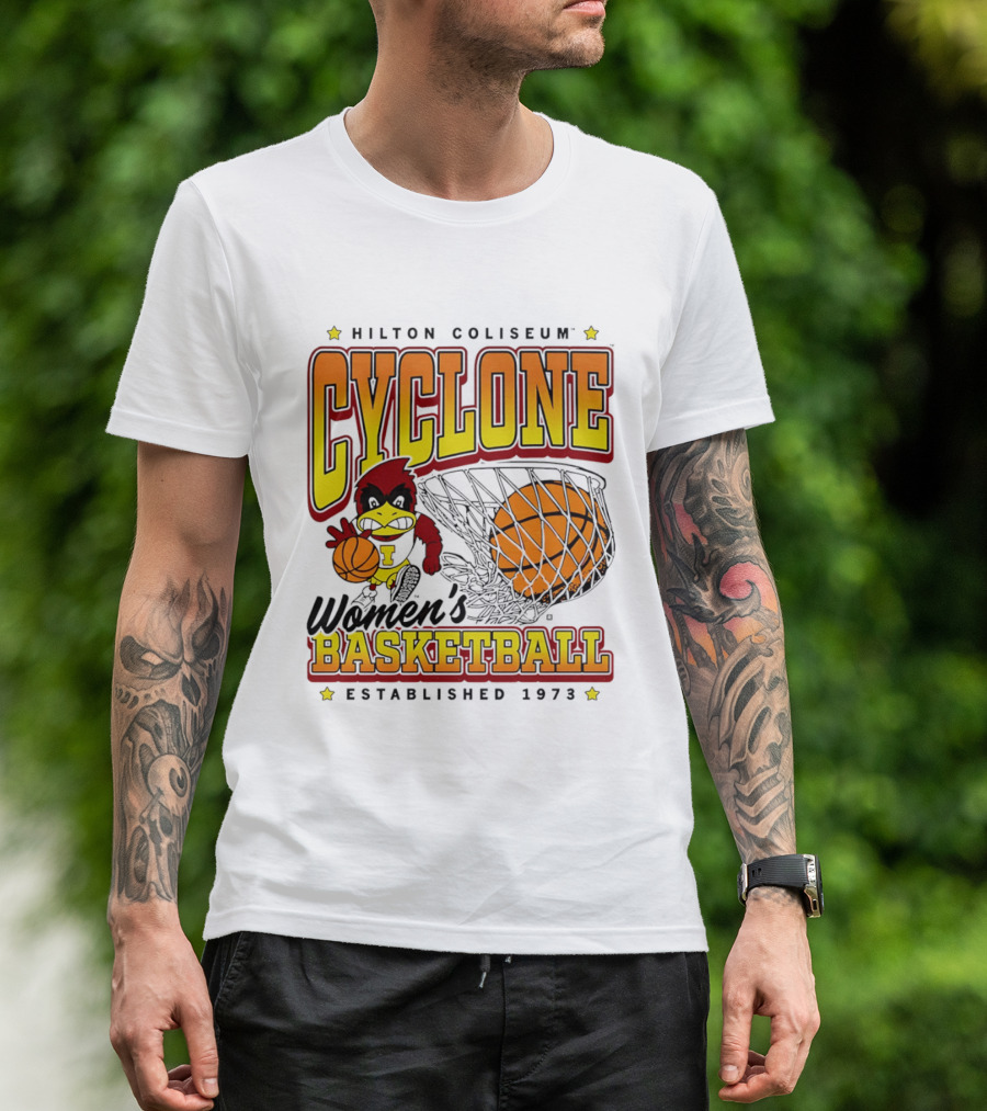 Hilton Coliseum Cyclone Women's Basketball Established 1973 T-Shirt