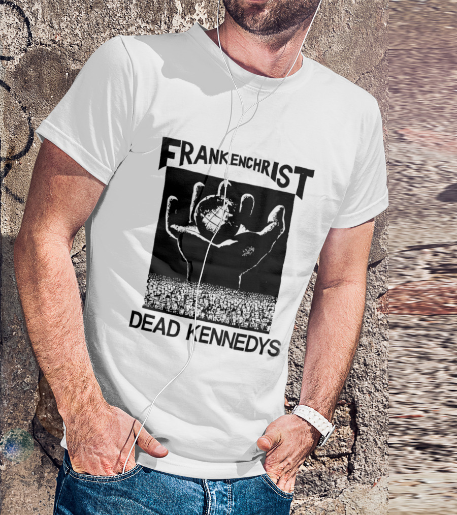 Frankenchrist Dead Kennedys Hand Holding Globe T-Shirt
