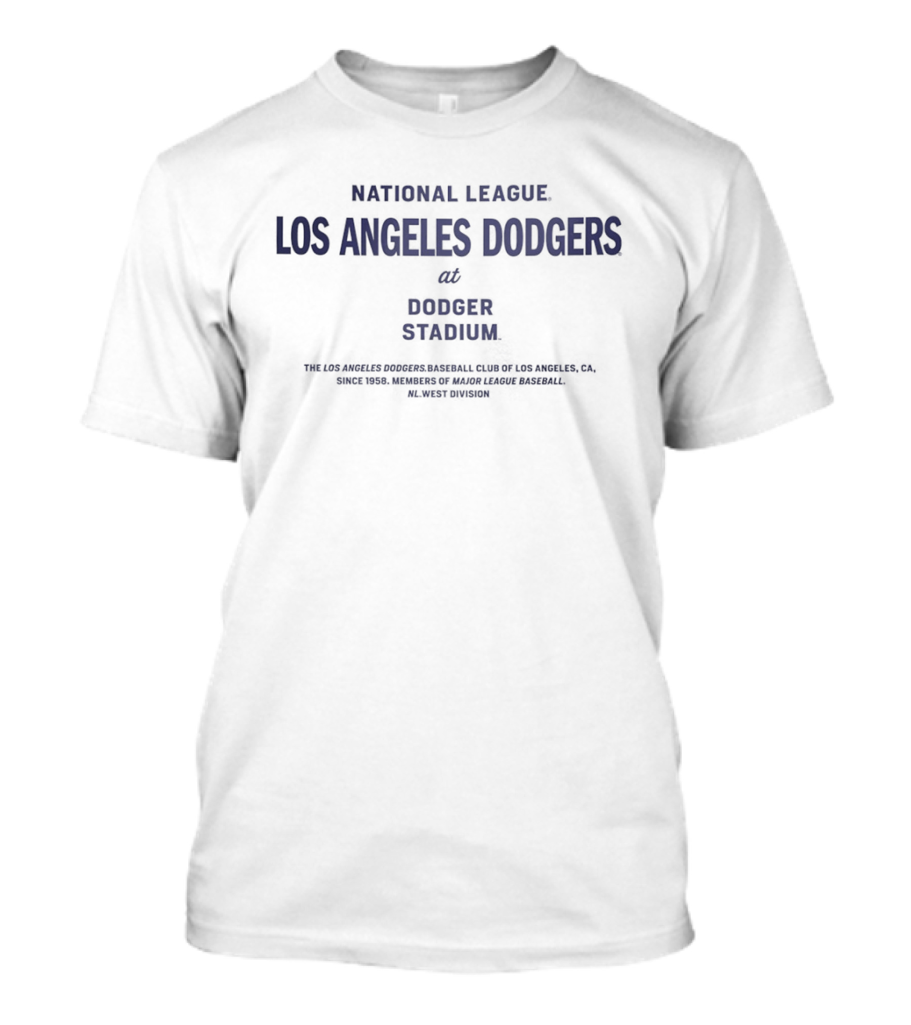 National League Los Angeles Dodgers At Dodger Stadium Authentic Team Classics T-Shirt