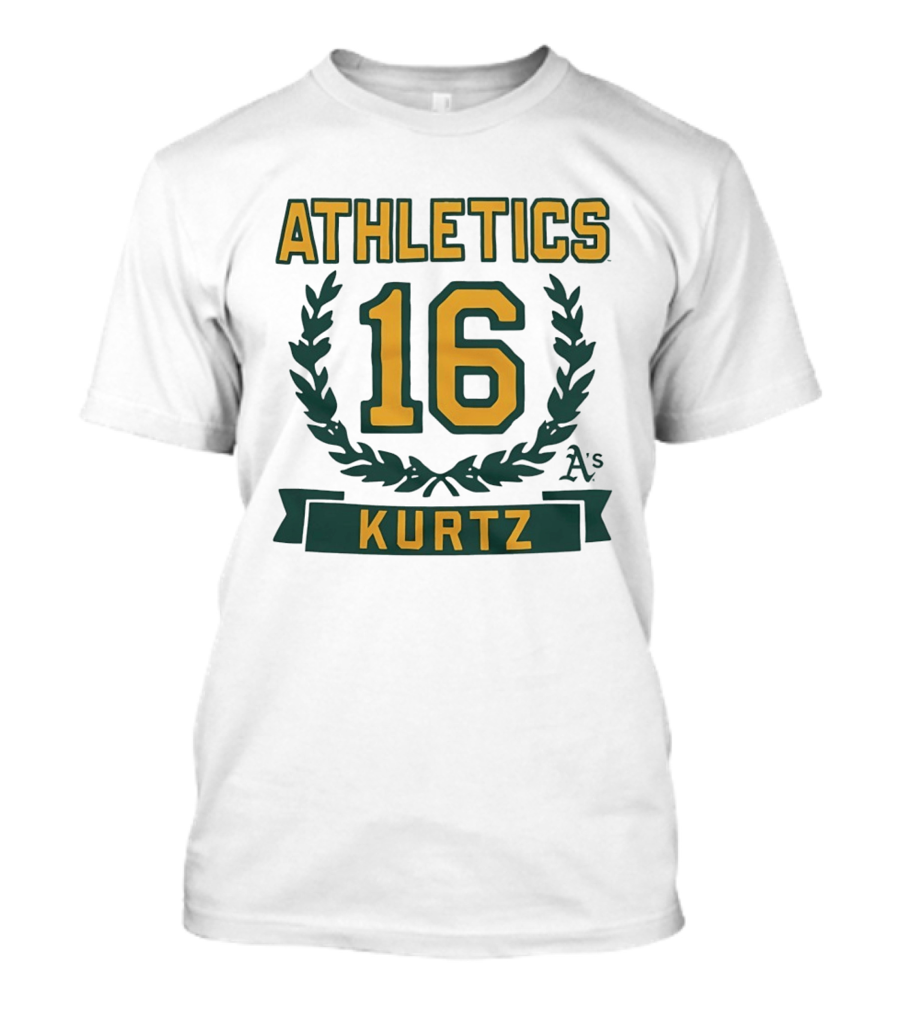 Oakland Athletics 16 Kurtz Wreath A's T-Shirt