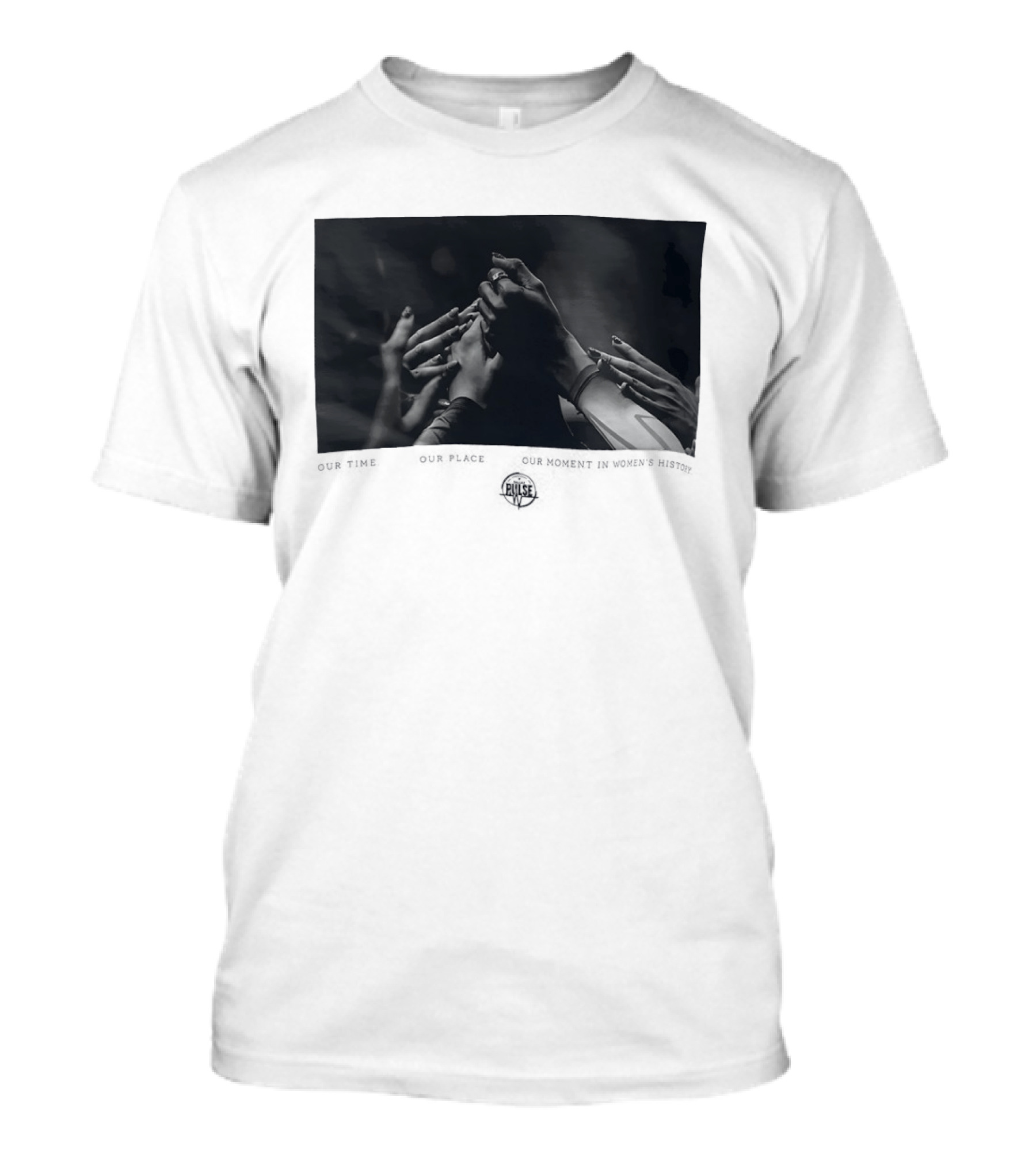 Our Time Our Place Our Moment In Women's History Dallas Pulse Unity Hands T-Shirt