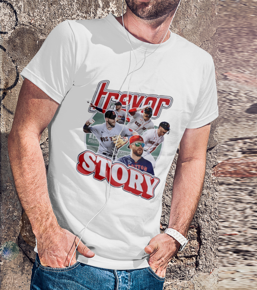 Trevor Story Boston Red Sox MLB Player Collage T-Shirt