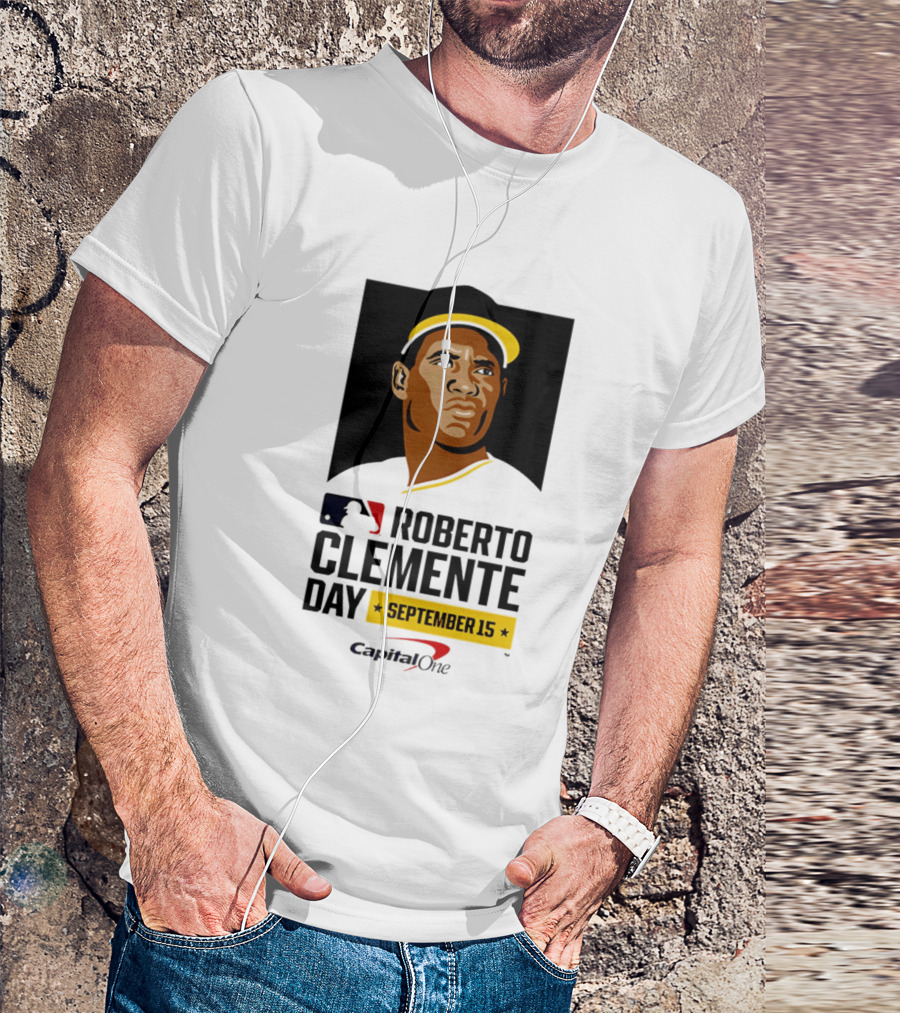 Roberto Clemente Day September 15 MLB Capital One T-Shirt