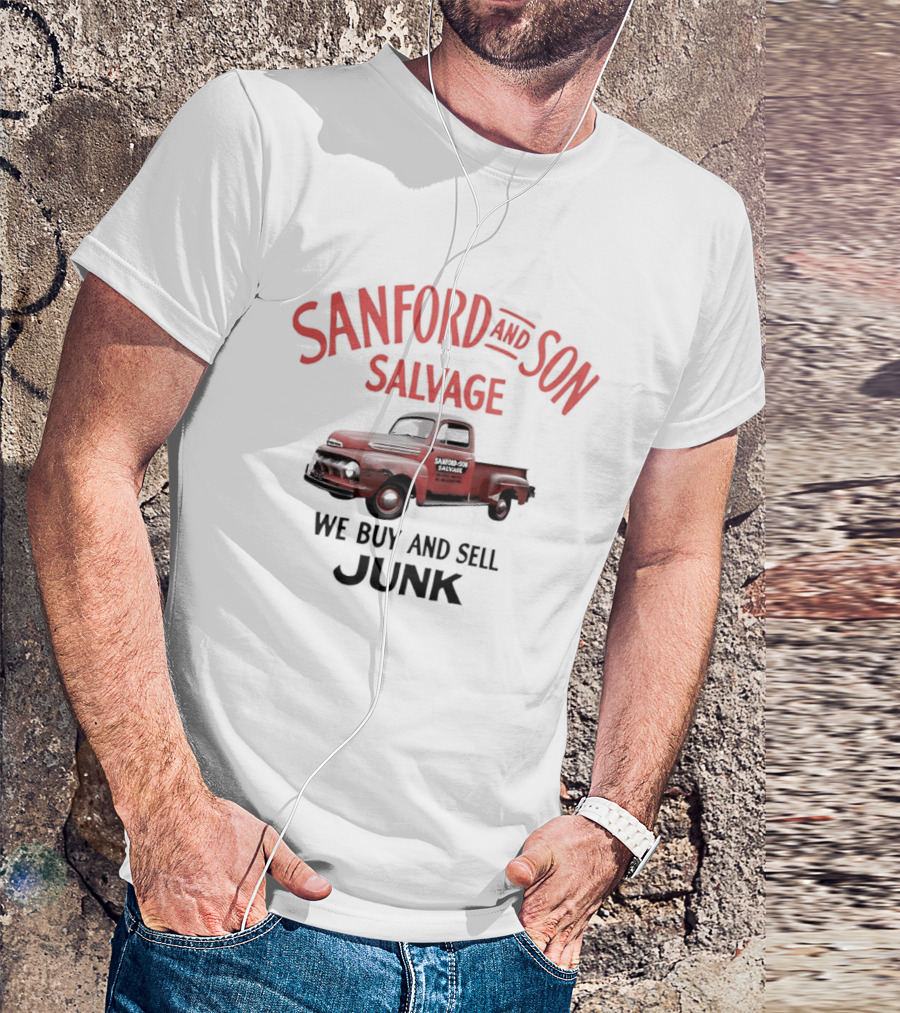 Sanford And Son Salvage We Buy And Sell Junk Vintage Truck T-Shirt