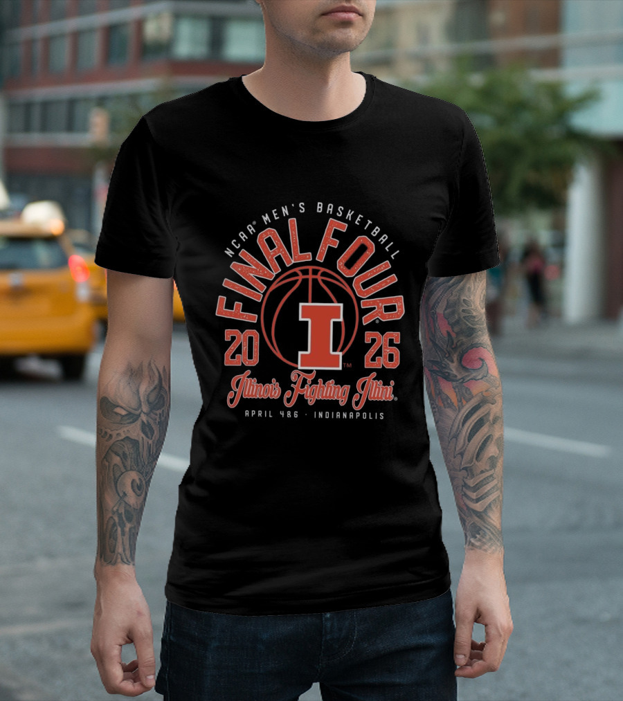 NCAA Men's Basketball Final Four 2026 Illinois Fighting Illini April 4 6 Indianapolis T-Shirt