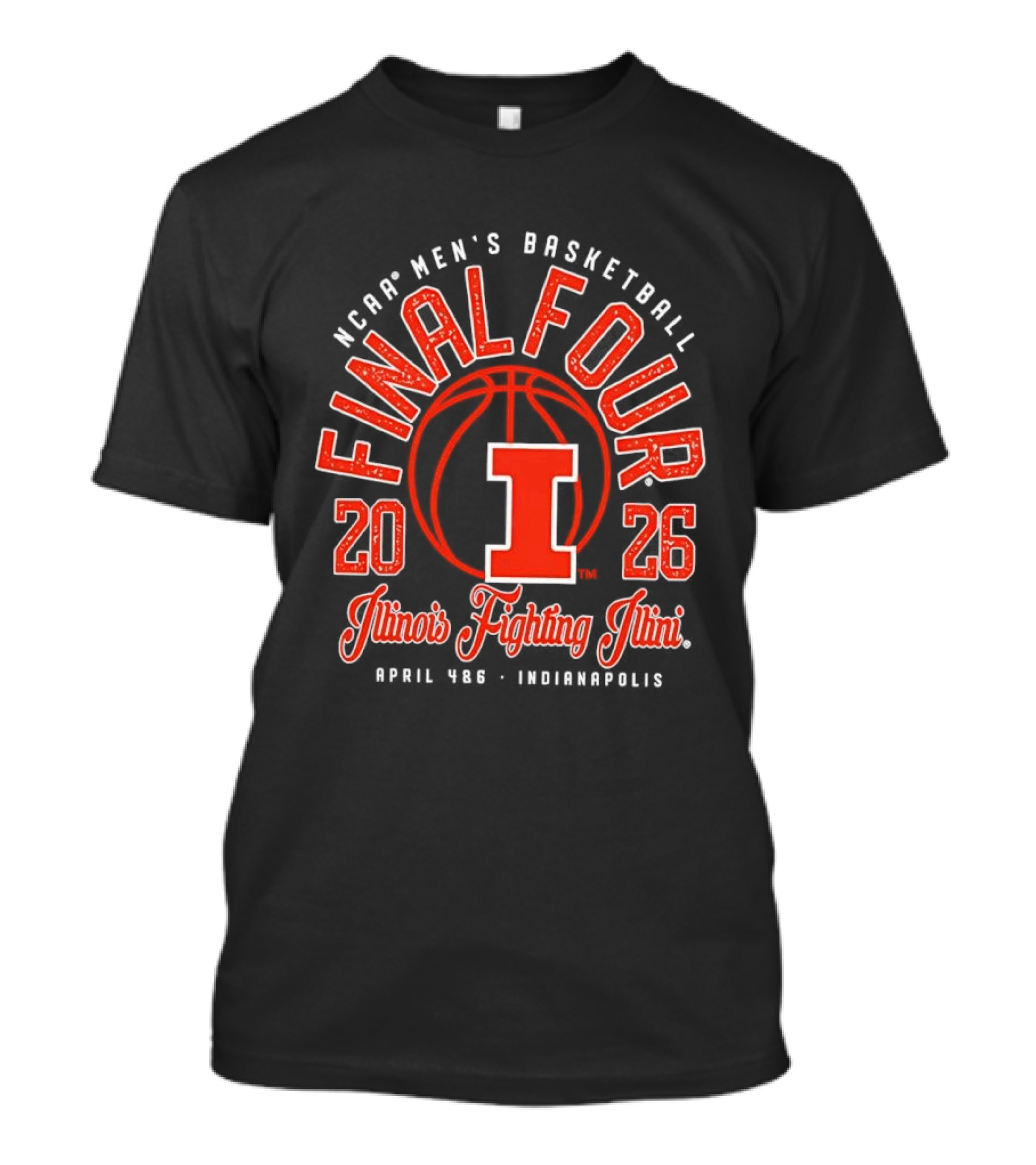 NCAA Men's Basketball Final Four 2026 Illinois Fighting Illini April Indianapolis T-Shirt