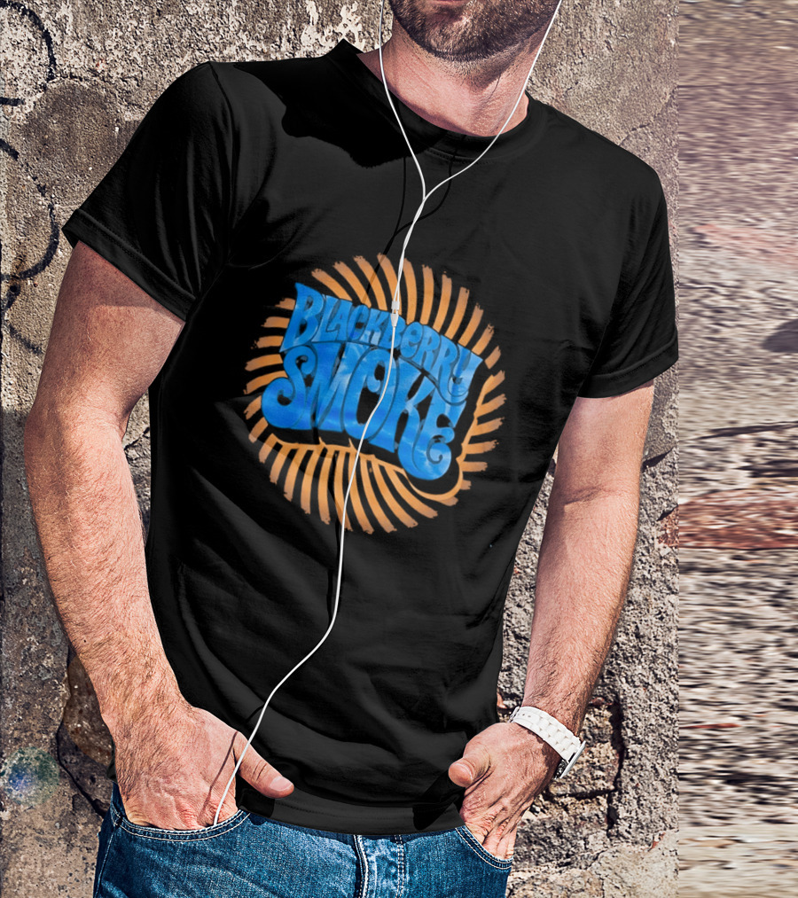 Blackberry Smoke Psychedelic Sunset Spiral T-Shirt