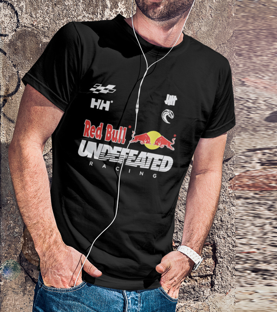 Red Bull Undefeated Racing Helly Hansen Collaboration Checkered Flags T-Shirt