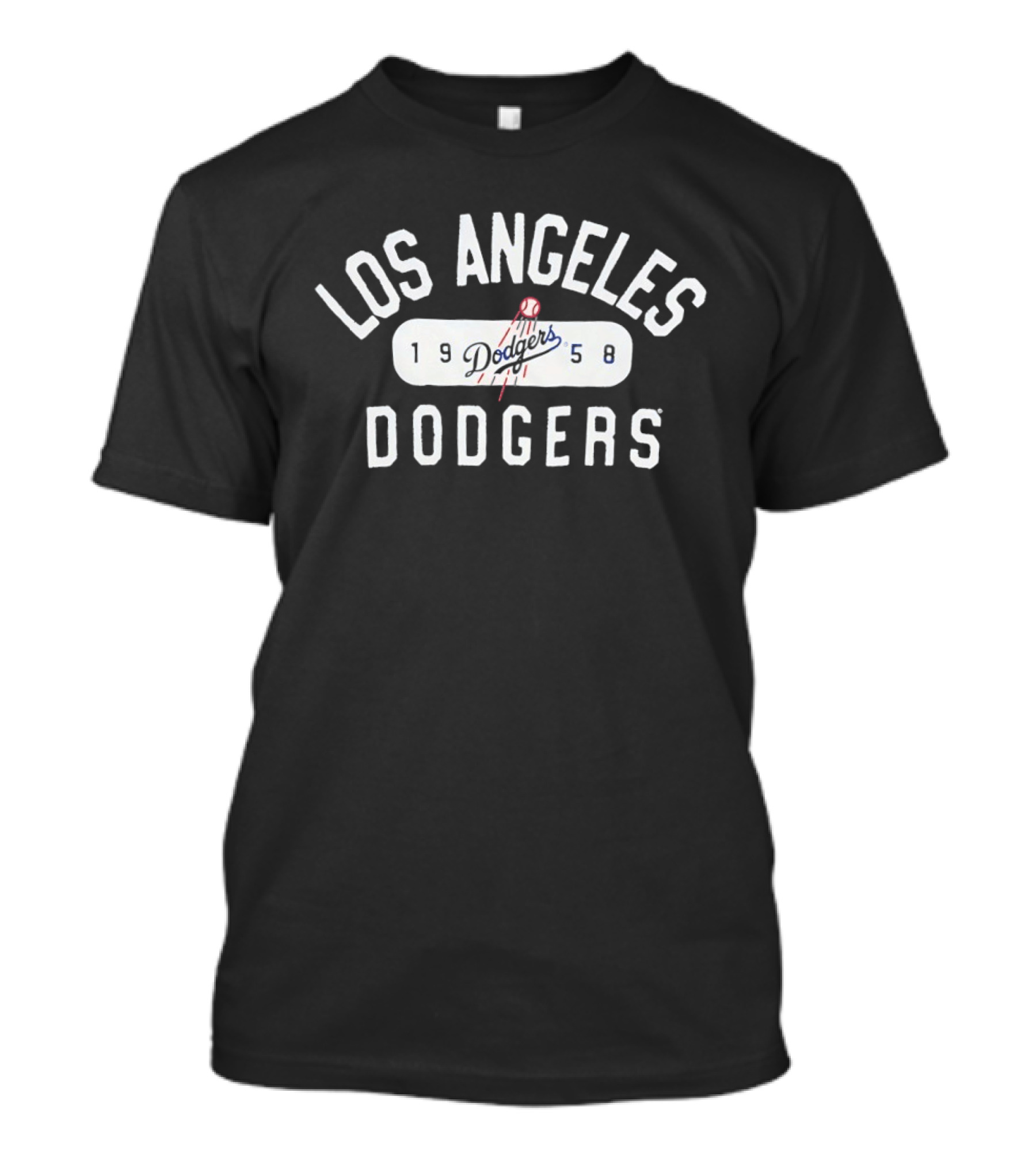 Los Angeles Dodgers 1958 Vintage Baseball Team Logo Classic Dodger Stadium Style Iconic MLB Memorabilia T-Shirt