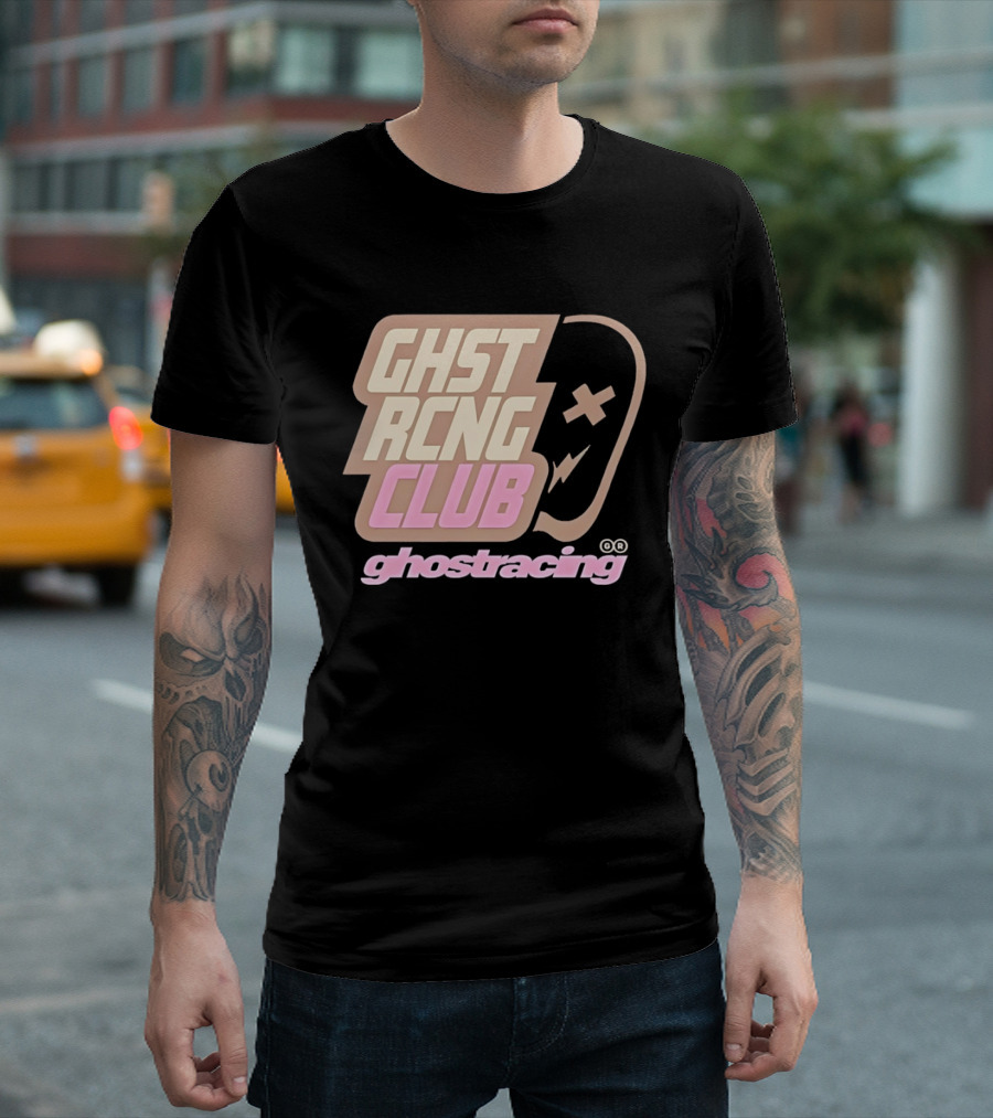 Ghost Racing Club Ghostracing Ghost Tracing Travis Pbc T-Shirt