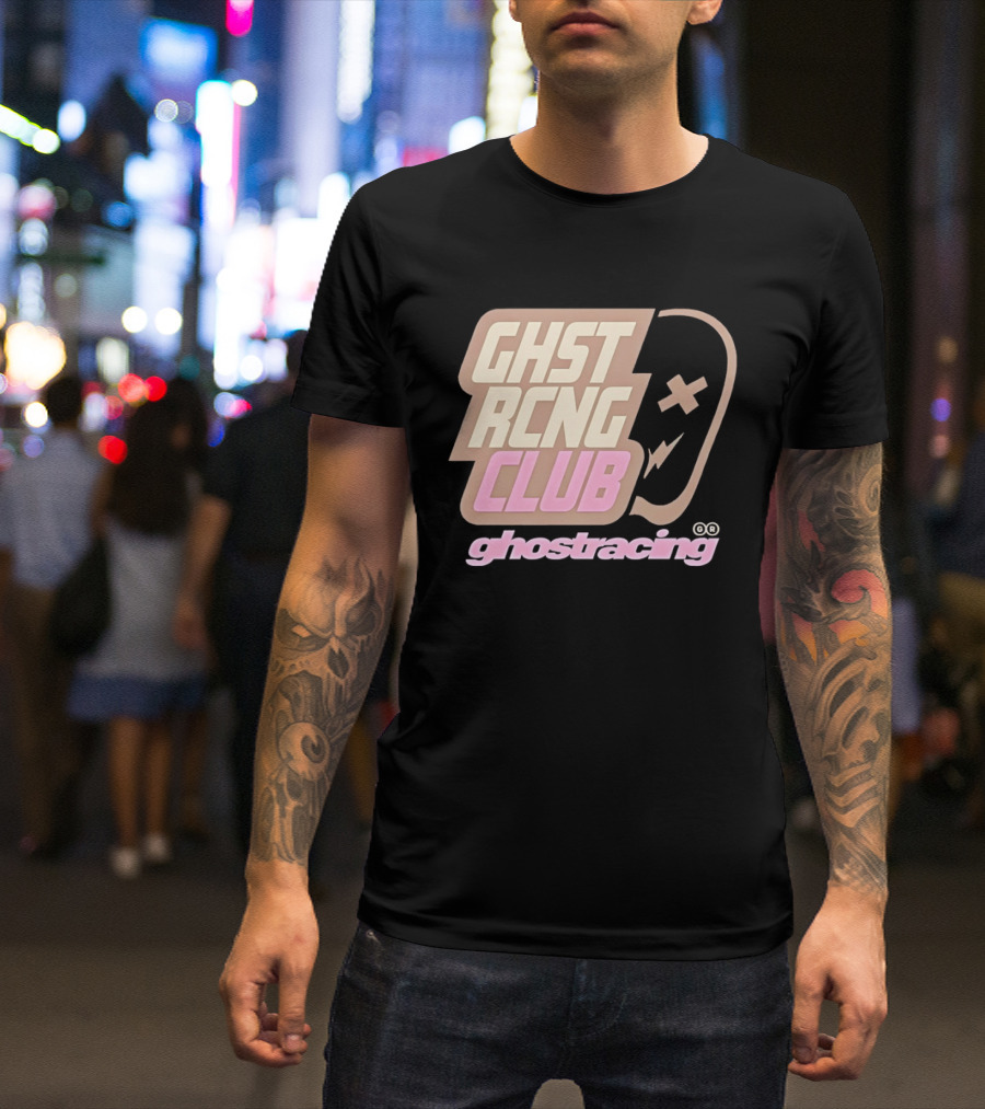 Ghost Racing Club Ghostracing Ghost Tracing Travis Pbc T-Shirt
