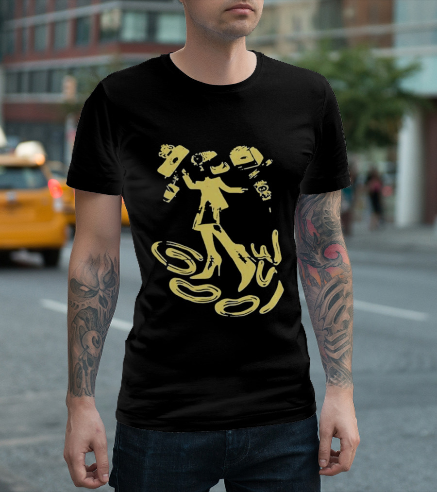 Goose Jam In The Streets Neon Yellow Coffee Dance T-Shirt
