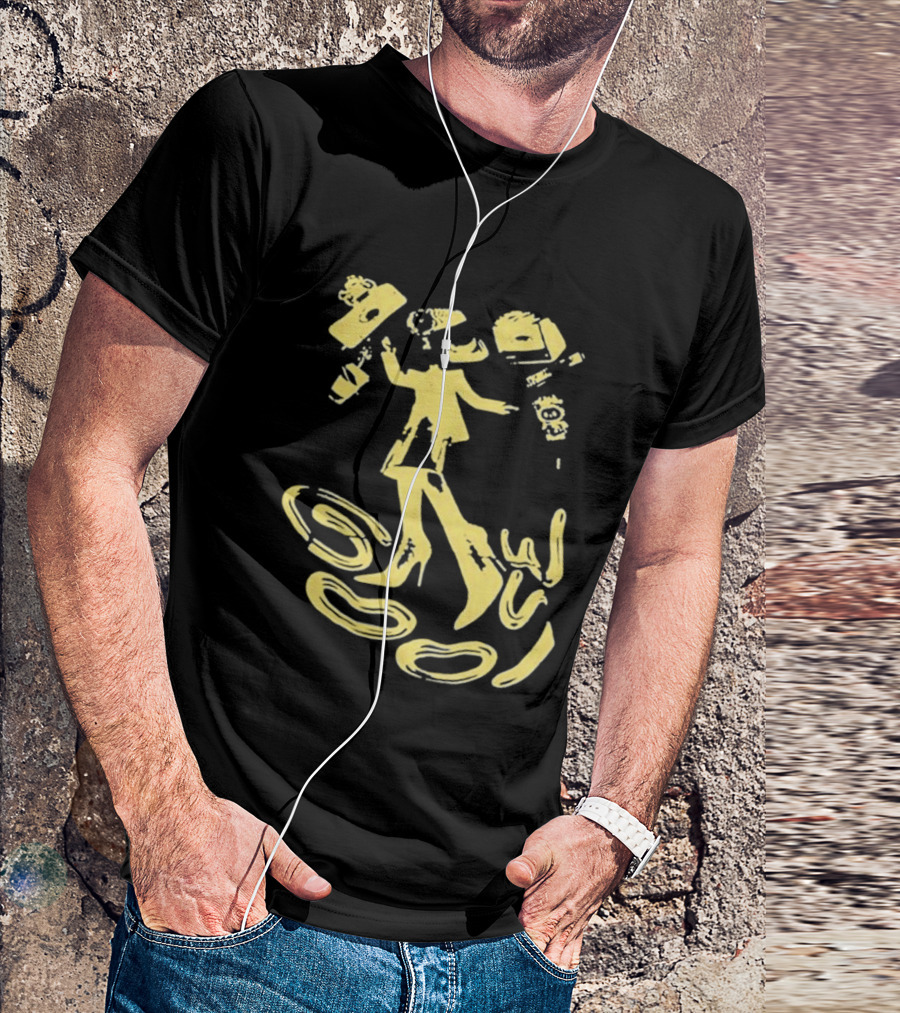 Goose Jam In The Streets Neon Yellow Coffee Dance T-Shirt
