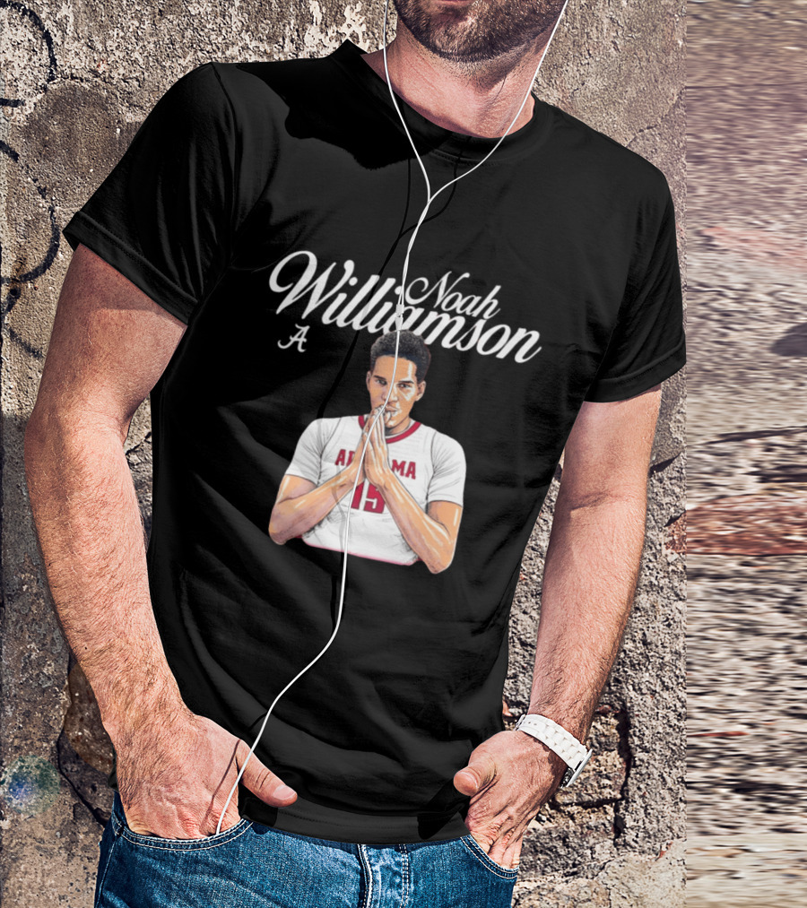 Noah Williamson Alabama 15 Crimson Tide NCAA Basketball Celebration T-Shirt