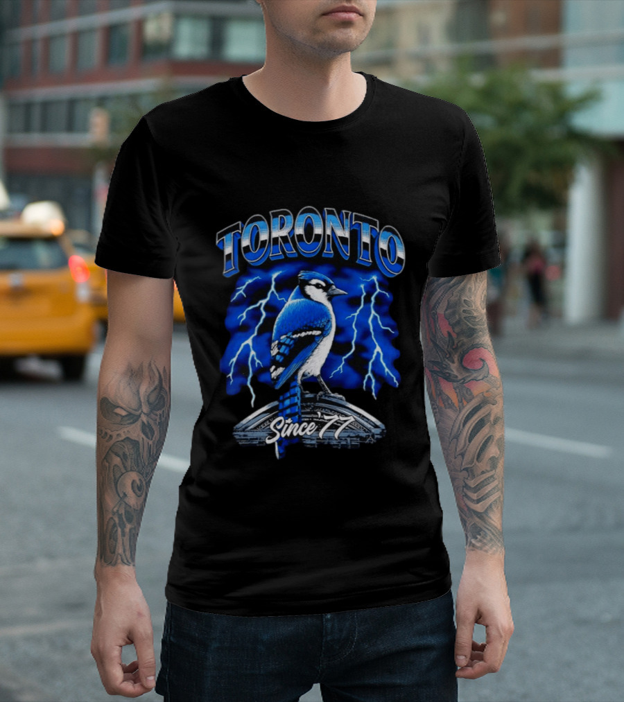 Toronto Blue Jays Since 77 Lightning Bird Power T-Shirt