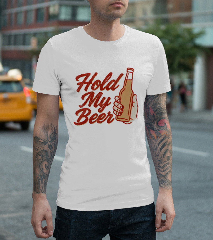 Hold My Beer Hand Holding Beer Bottle T-Shirt