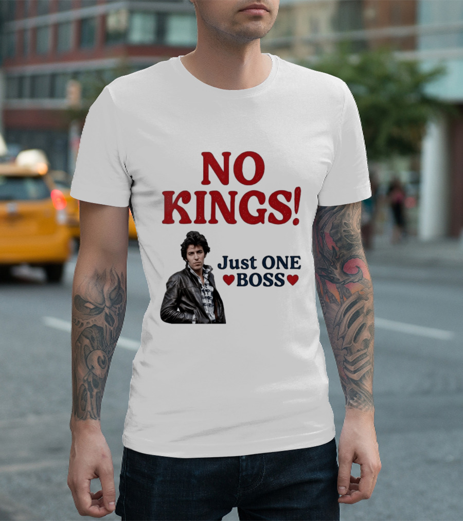 No Kings Just One Boss Leather Jacket T-Shirt