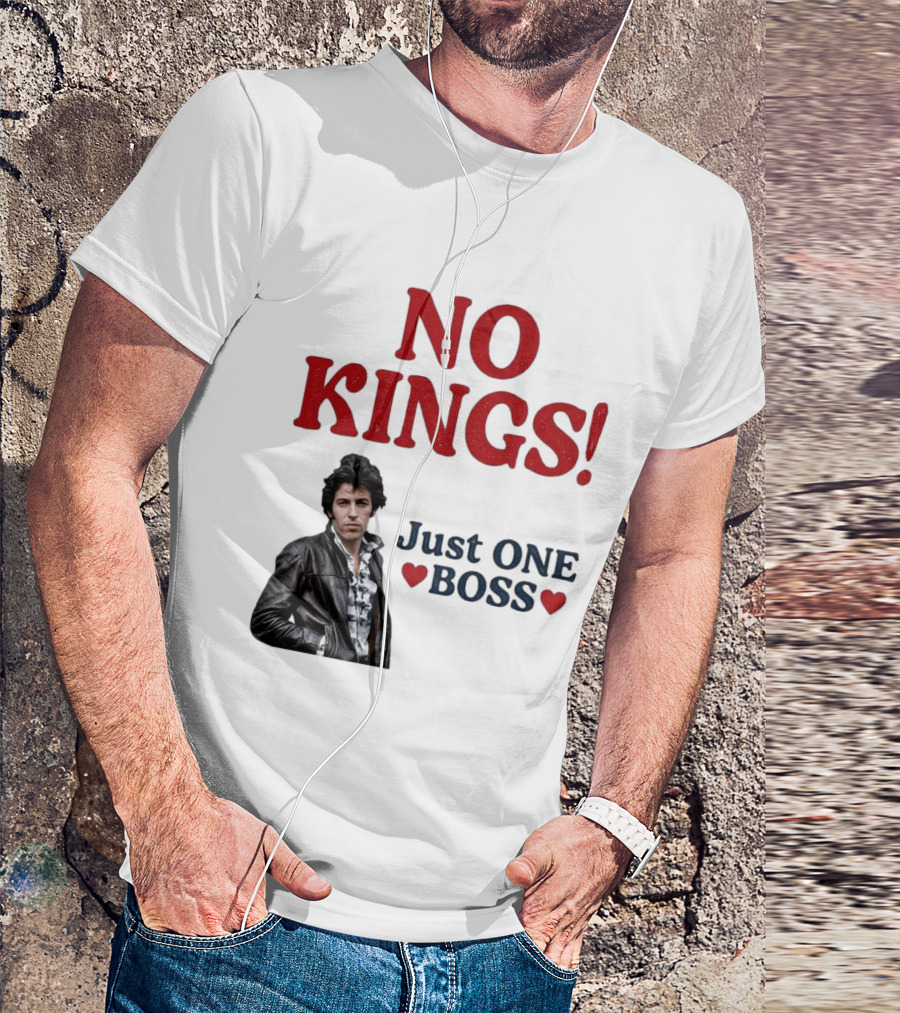 No Kings Just One Boss Leather Jacket T-Shirt