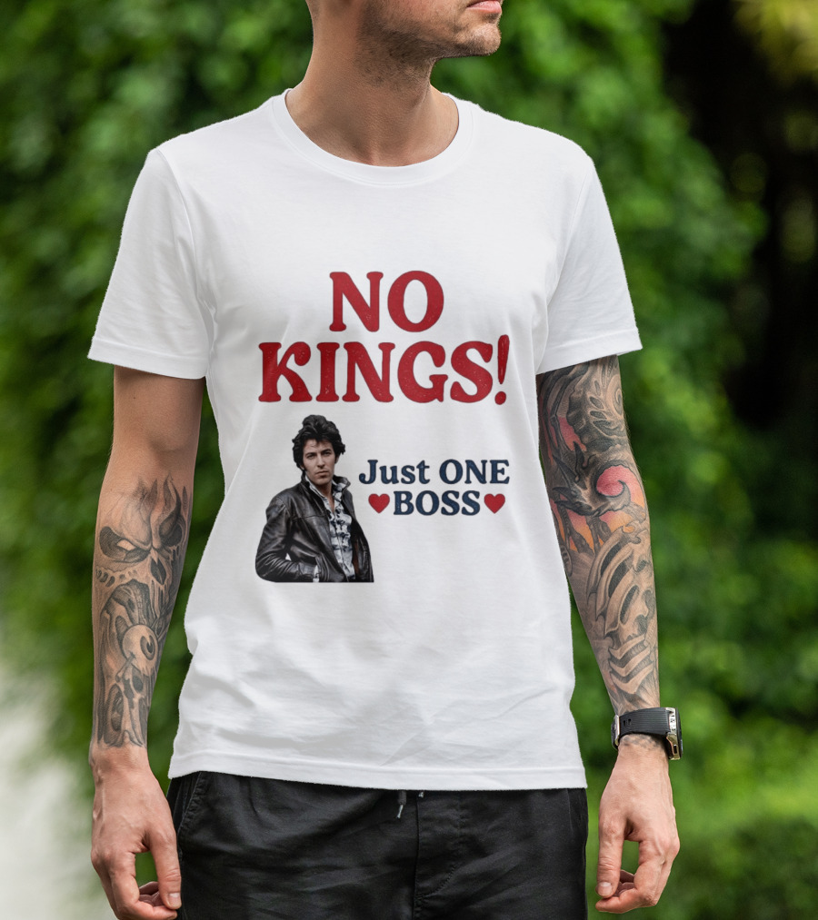 No Kings Just One Boss Leather Jacket T-Shirt