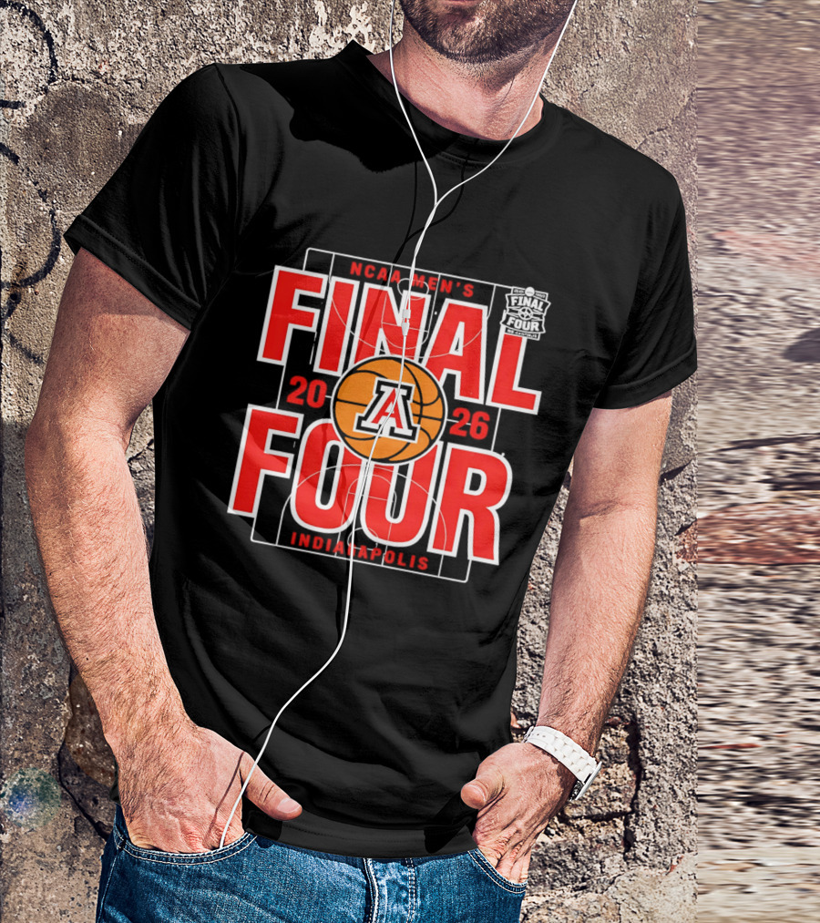 Arizona Wildcats 2026 NCAA Men's Final Four Indianapolis March Madness T-Shirt