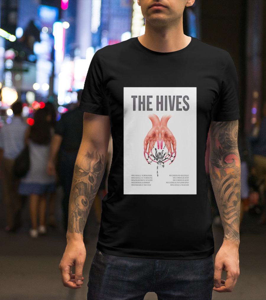 The Hives March 2026 Tour Dates Brooklyn Bowl House Of Blues History Fillmore Salt Shed T-Shirt