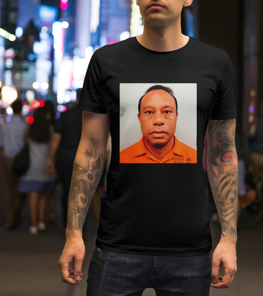 Tiger Woods 2026 County Jail 4415 29 Shot Edit T-Shirt