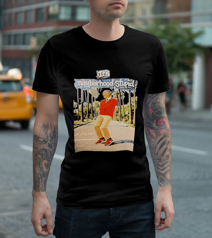 Mister Rogers Primitive Skateboarding It's Nayborhood Stupid T-Shirt