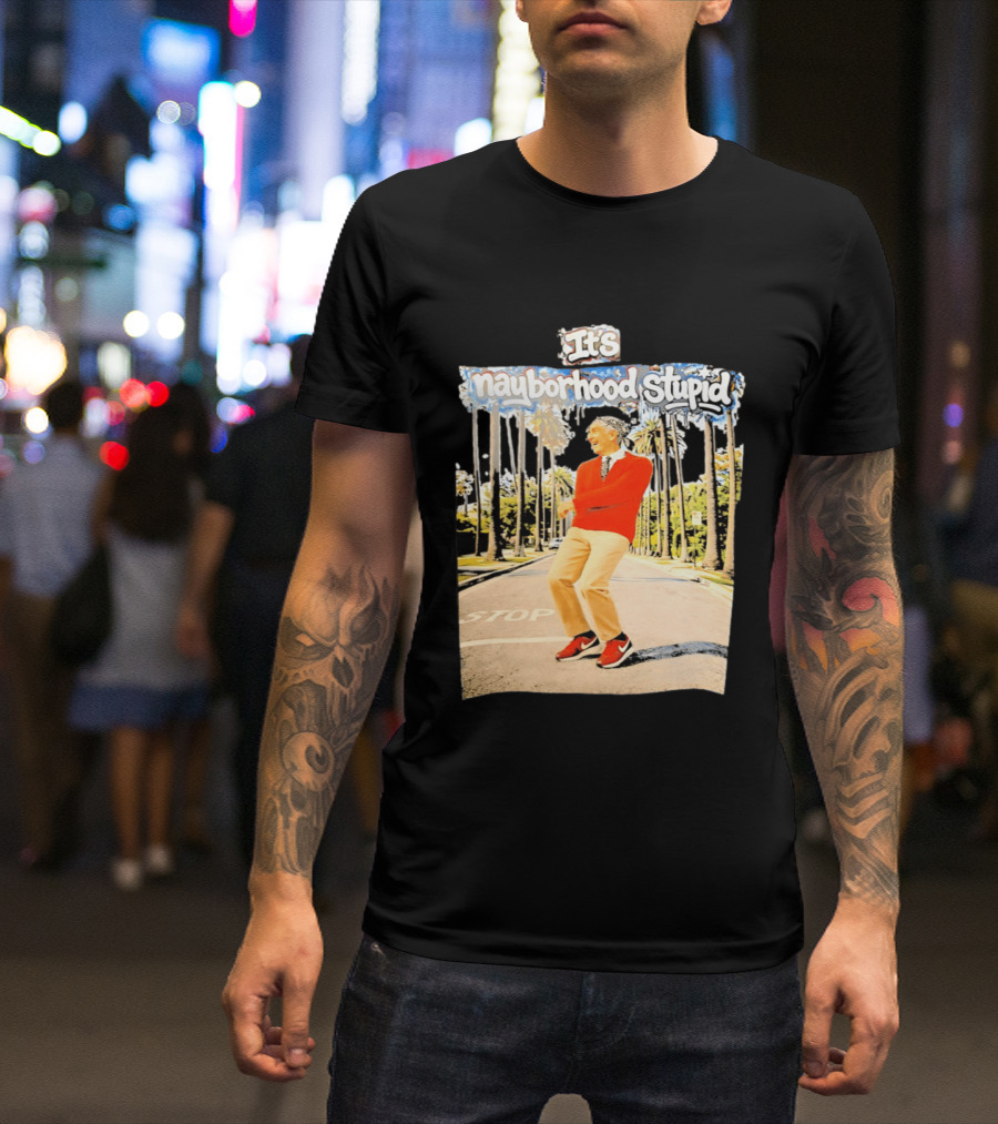 Mister Rogers Primitive Skateboarding It's Nayborhood Stupid T-Shirt