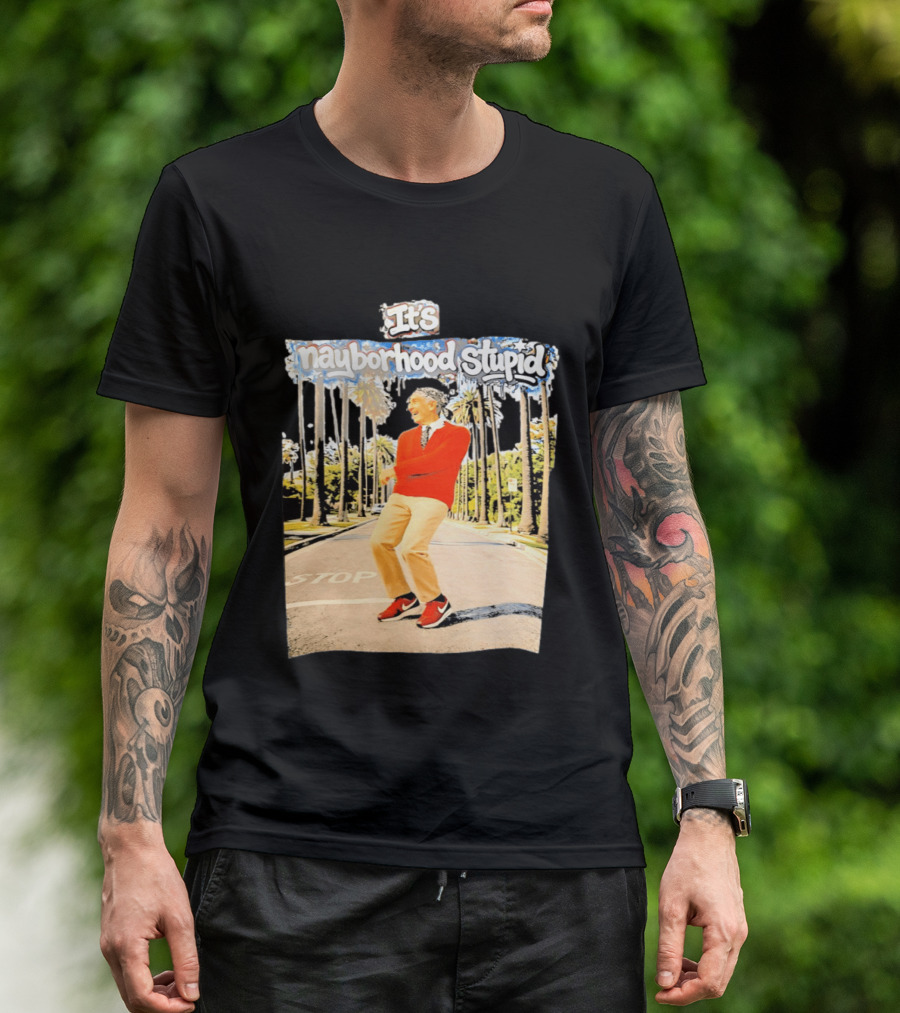 Mister Rogers Primitive Skateboarding It's Nayborhood Stupid T-Shirt