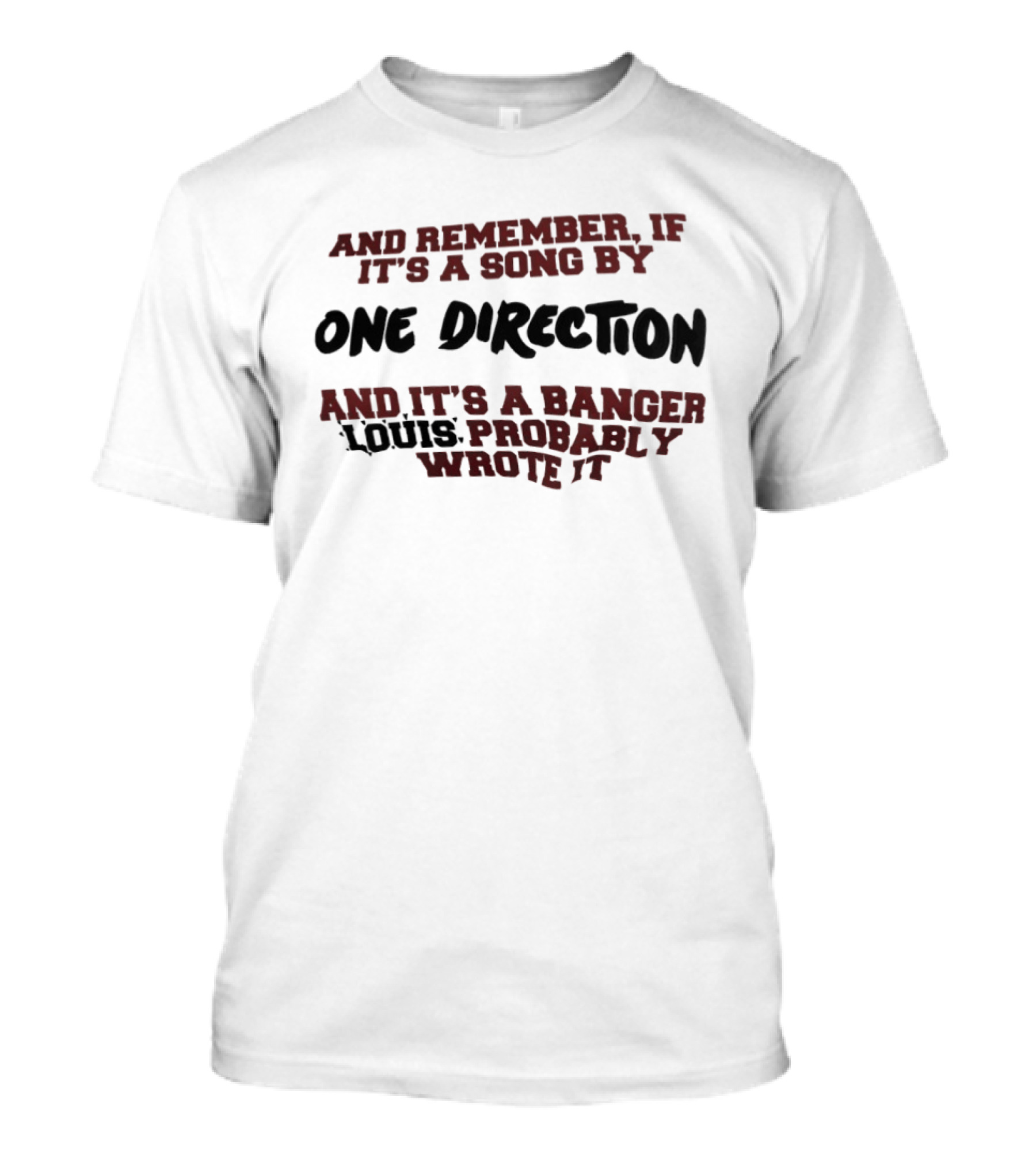 And Remember If It's A Song By One Direction And It's A Banger Louis Probably Wrote It T-Shirt