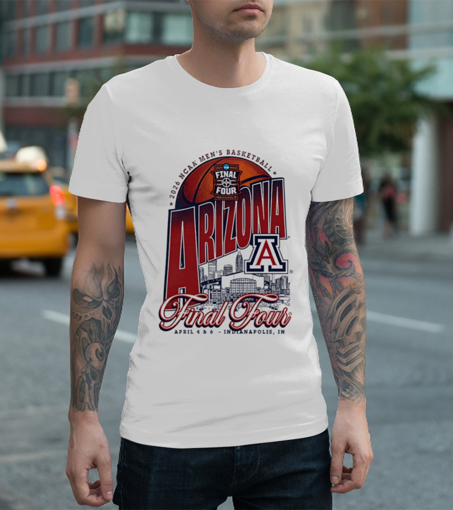2026 NCAA Men's Basketball Arizona Wildcats Final Four Indianapolis T-Shirt