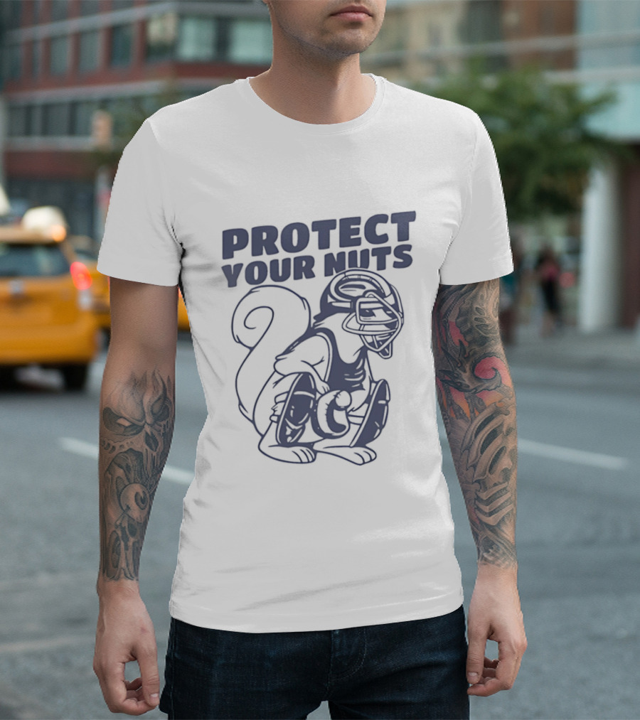 Protect Your Nuts Squirrel Catcher Mom Baseball T-Shirt