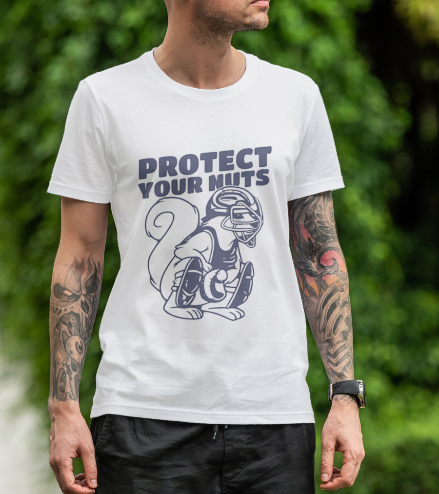 Protect Your Nuts Squirrel Catcher Mom Baseball T-Shirt