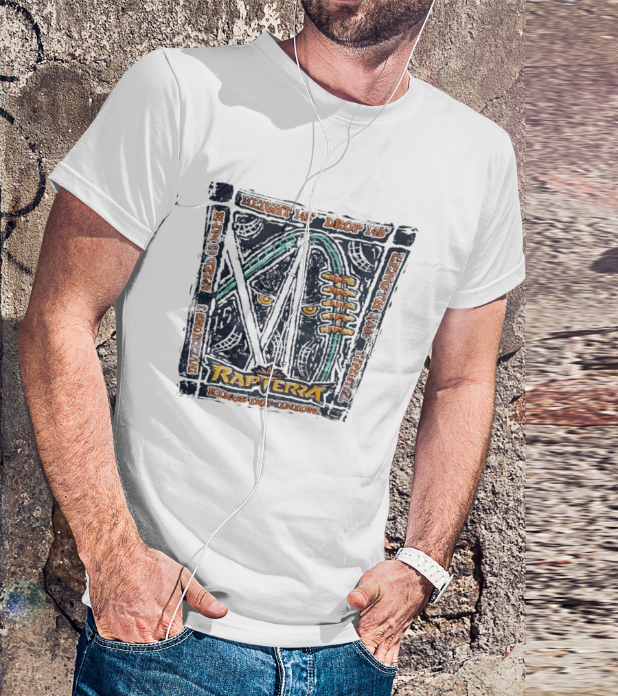 Rapterra Roller Stats Kings Dominion Height Drop Speed Length T-Shirt