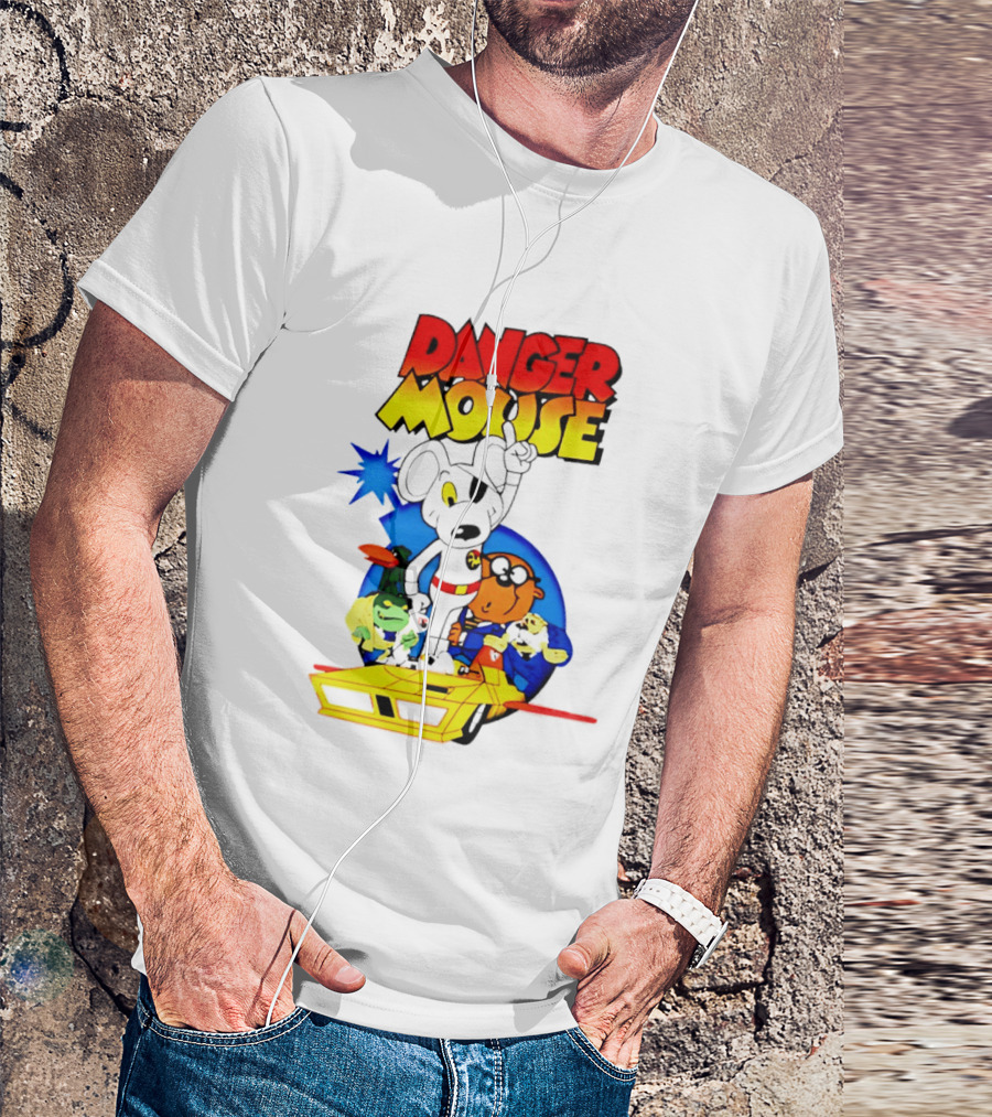 Danger Mouse Animated Character Adventure Team T-Shirt