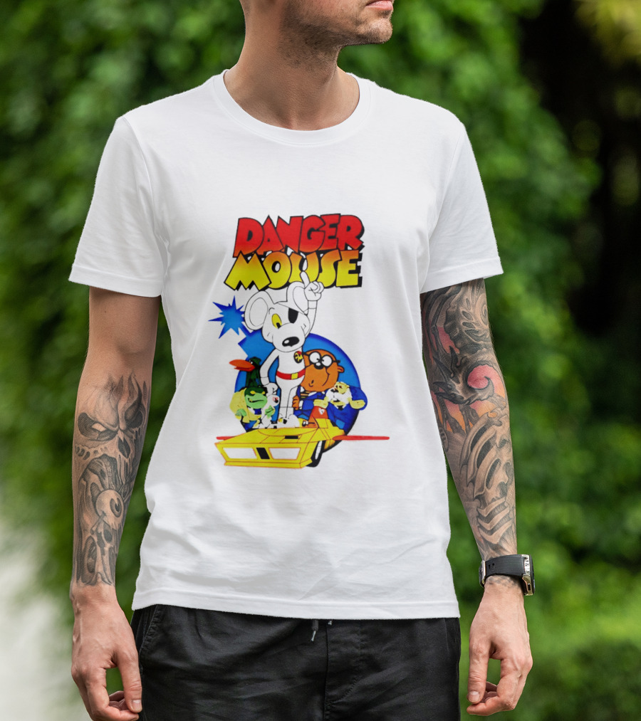 Danger Mouse Animated Character Adventure Team T-Shirt