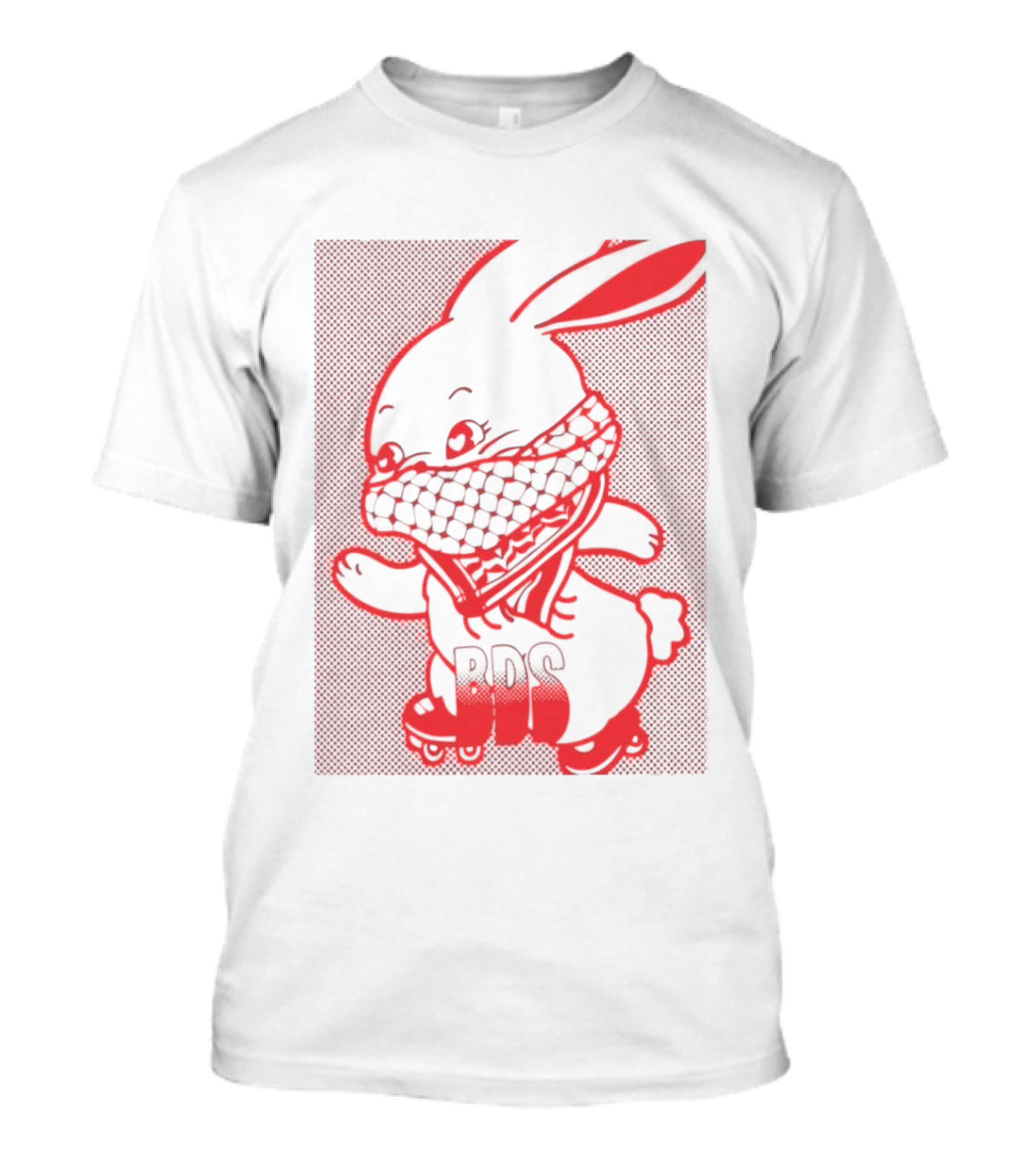 Skater Bunny BDS Vintage Roller Skates T-Shirt