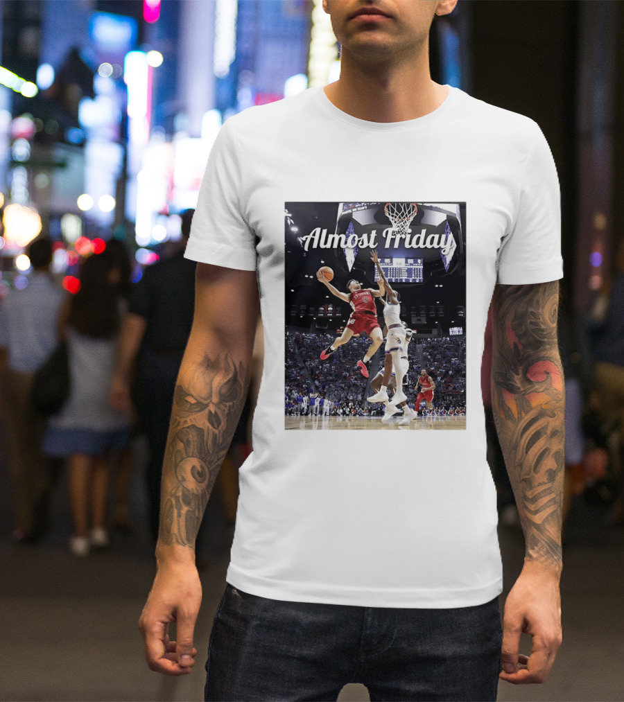 St John's Vs Kansas NCAA Basketball Almost Friday Action T-Shirt