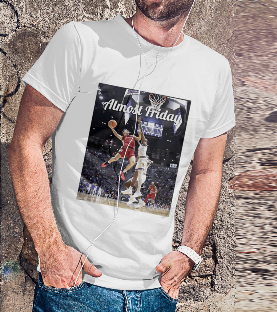St John's Vs Kansas NCAA Basketball Almost Friday Action T-Shirt