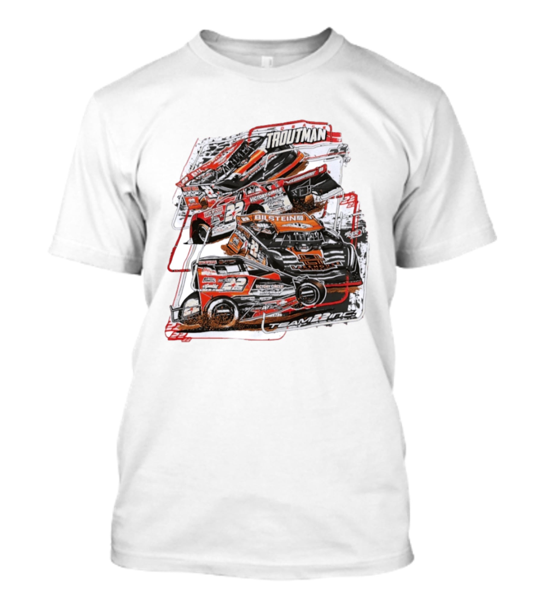 Drake Troutman 22 Racing Bilstein Team 22 Inc Victory Circle T-Shirt