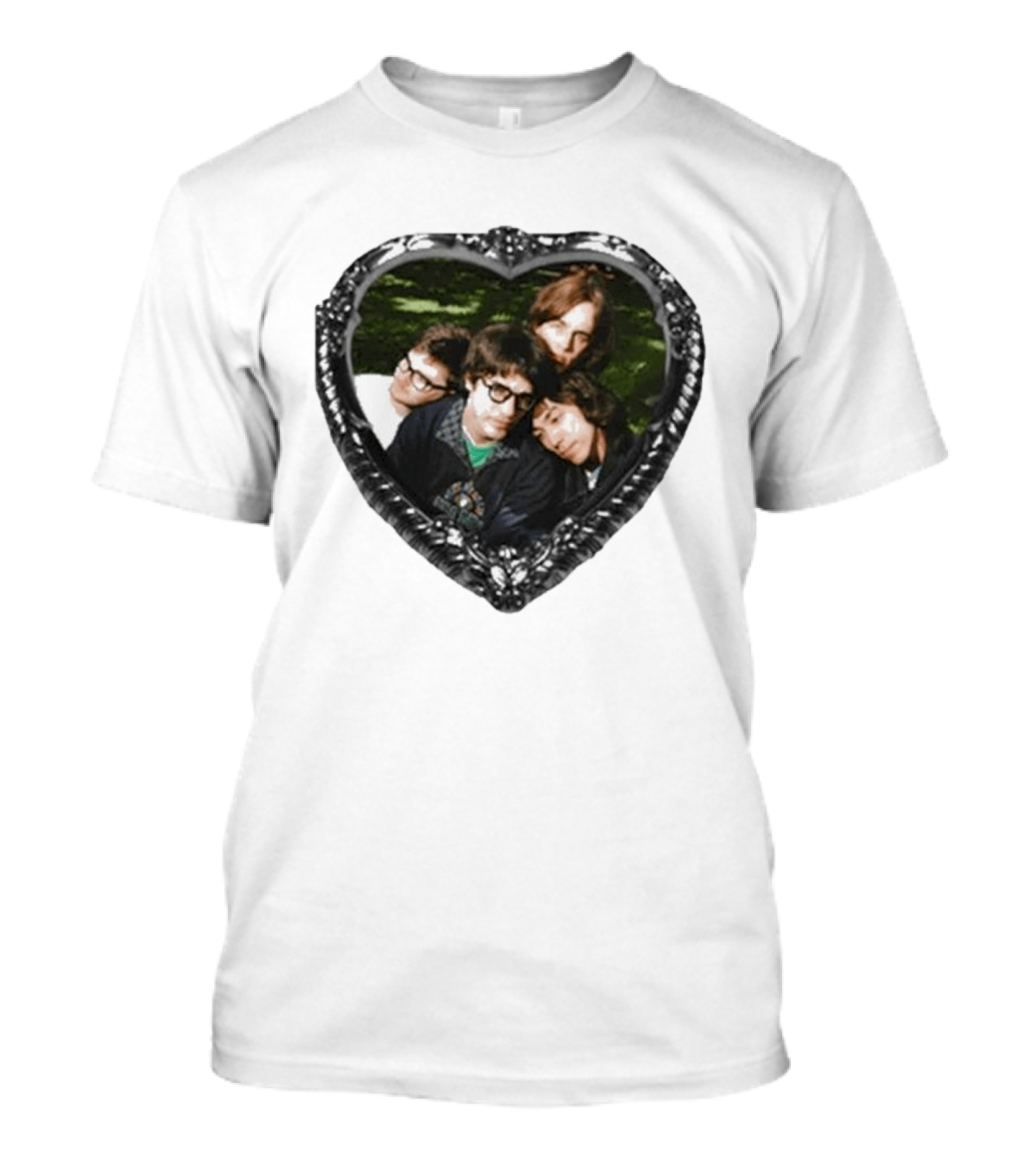 The Lazy Eyes Album Purple Show Heart Frame Band Photo T-Shirt