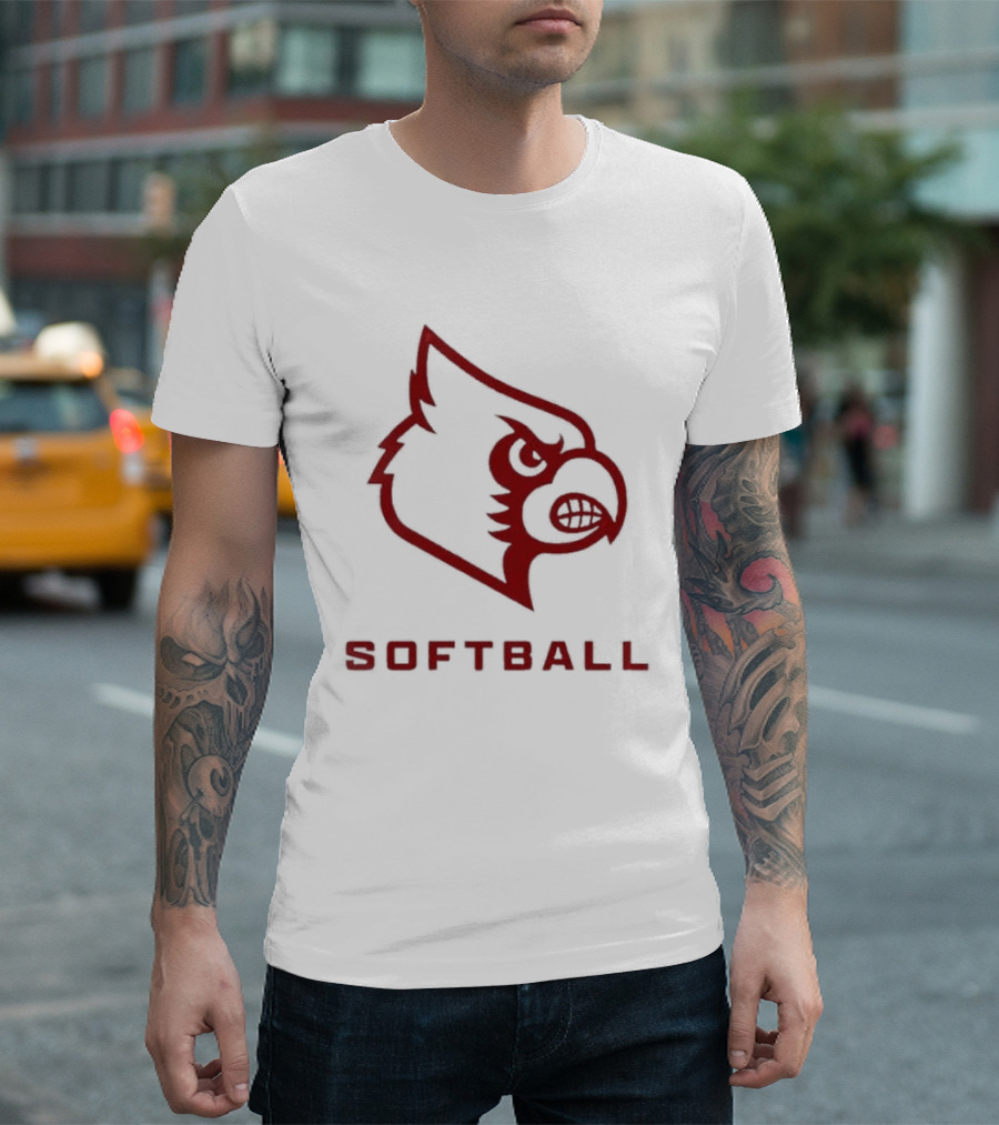 Louisville Cardinals Softball 2026 Pink Uniform T-Shirt
