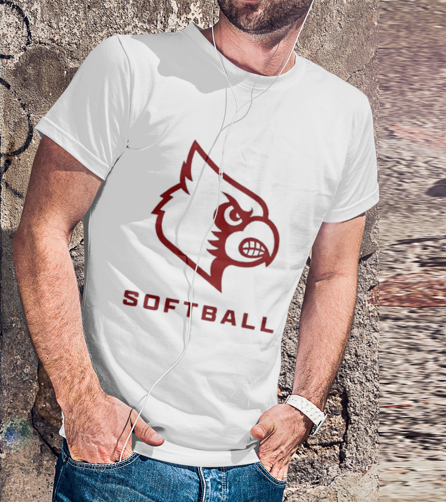 Louisville Cardinals Softball 2026 Pink Uniform T-Shirt